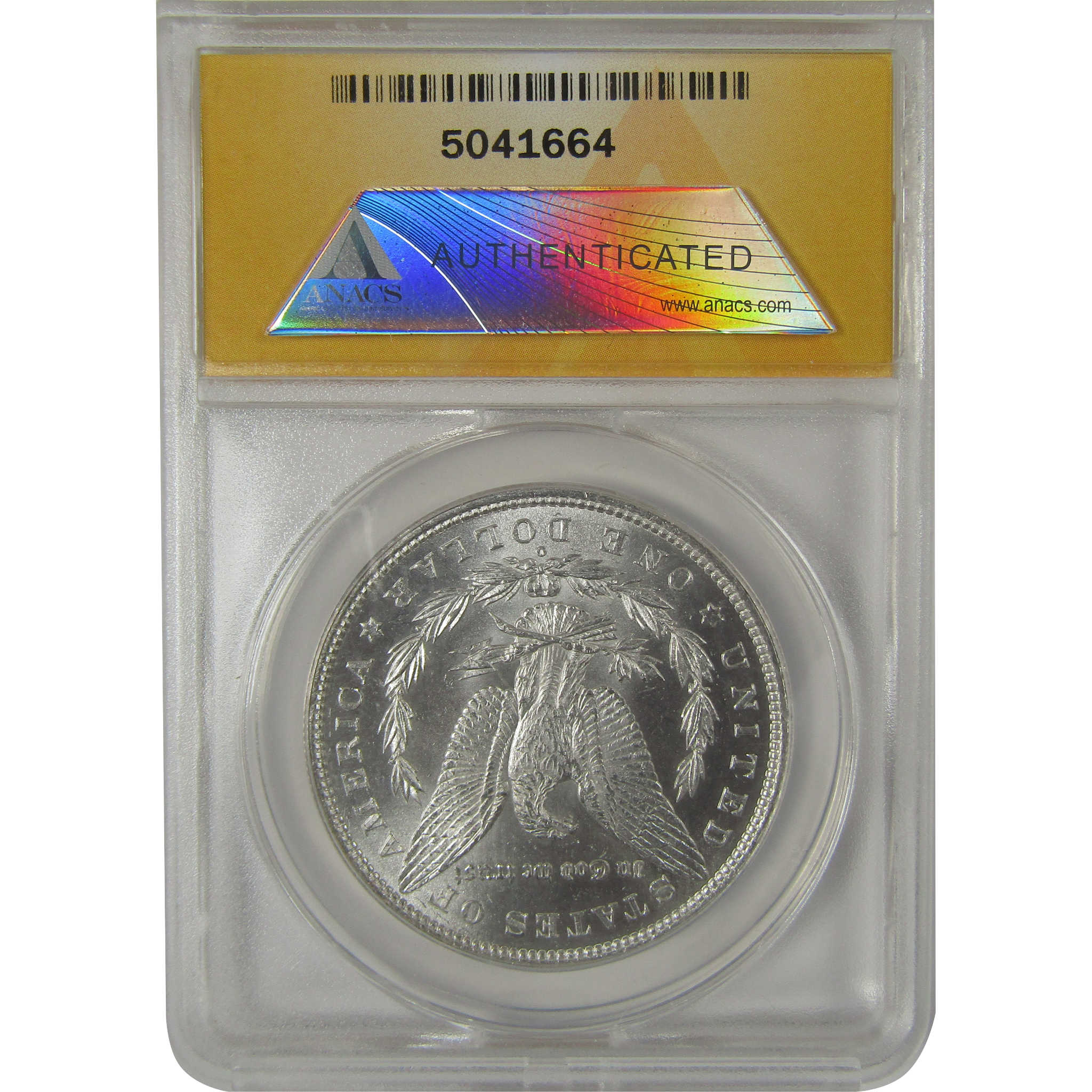 1880 O Morgan Dollar MS 61 ANACS Silver Uncirculated Toned SKU:I23154