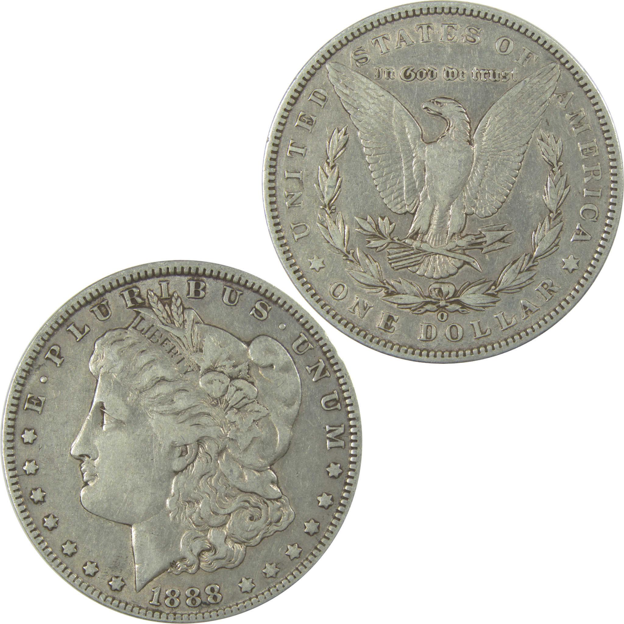 1888 O Hot Lips Morgan Dollar XF EF Extremely Fine Silver SKU:I23529 - Morgan coin - Morgan silver dollar - Morgan silver dollar for sale - Profile Coins &amp; Collectibles