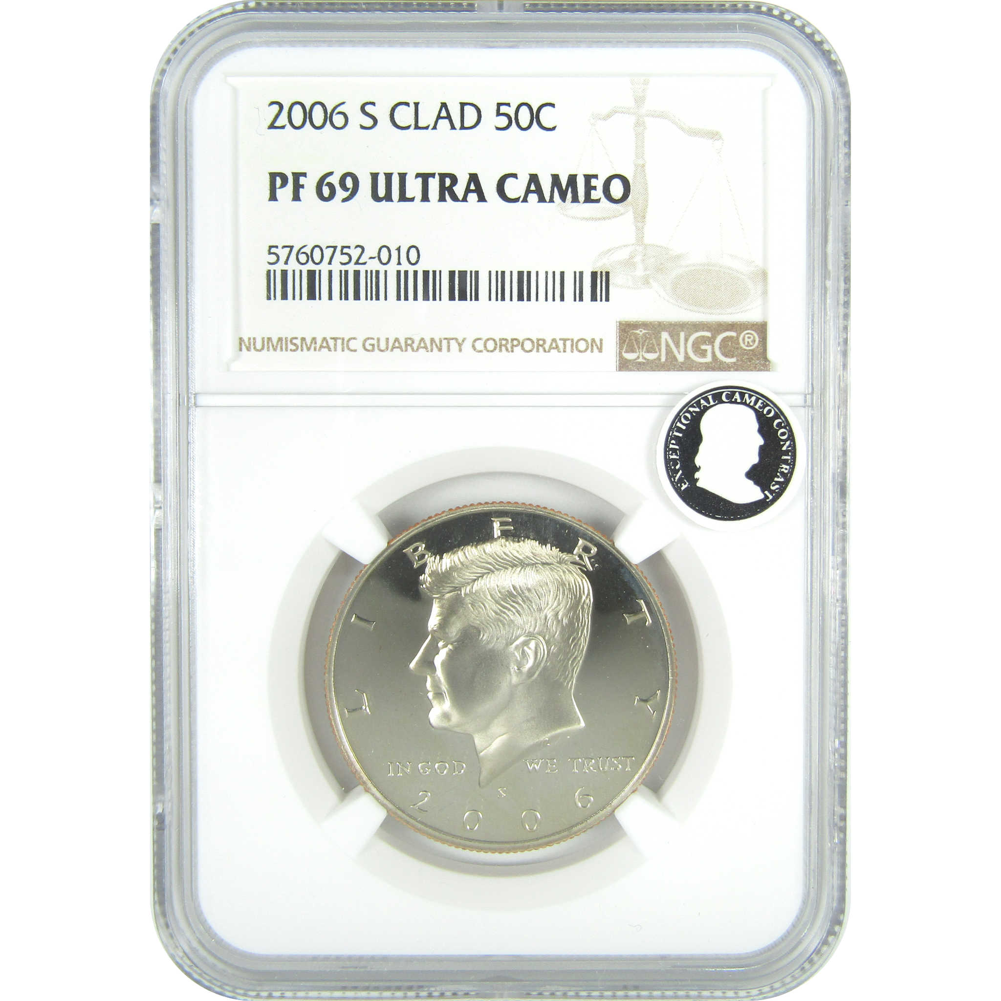 2006 S Kennedy Half Dollar PF 69 UCAM NGC Clad Proof 50c SKU:CPC9604