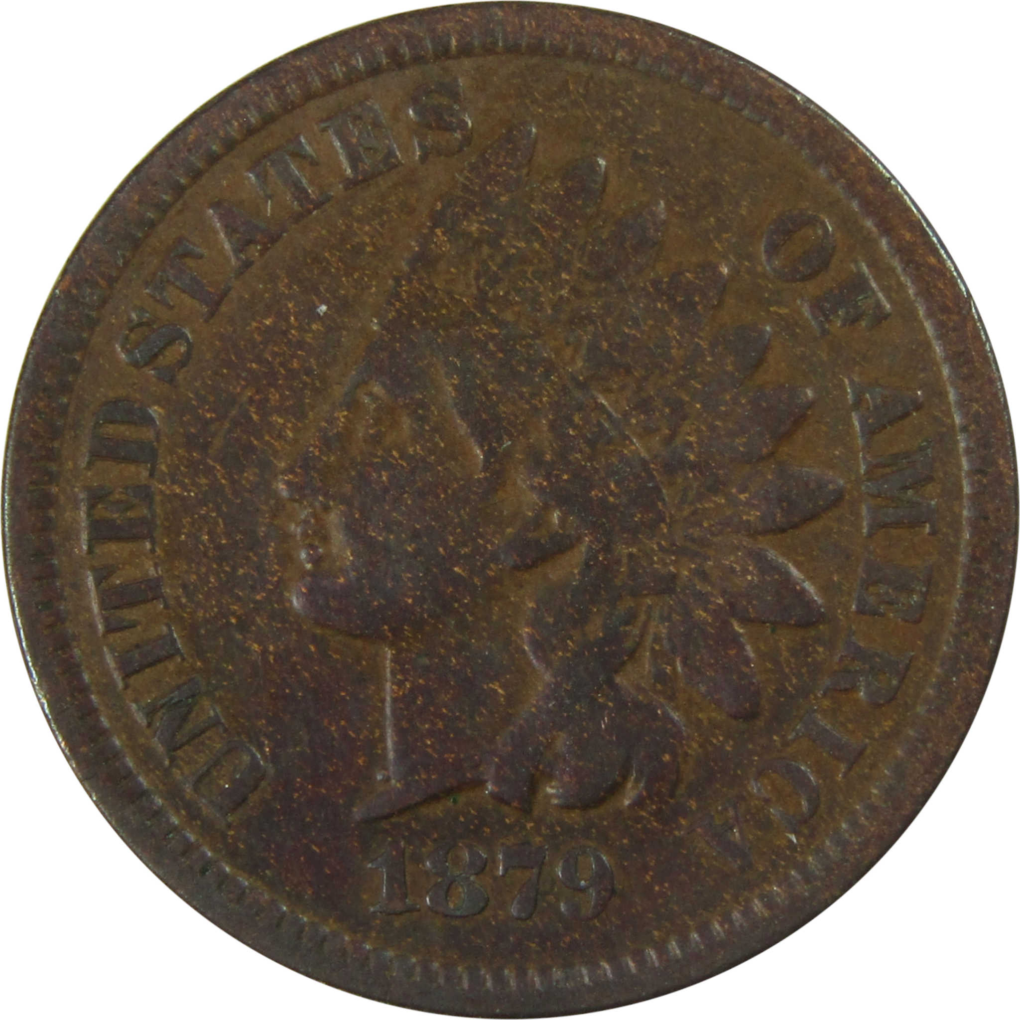 1879 Indian Head Cent VF Very Fine Penny 1c Coin SKU:I27454