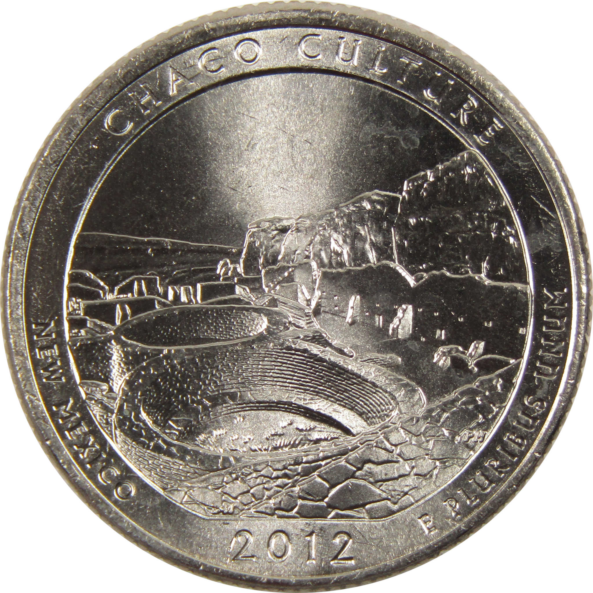 2012 P Chaco Culture National Park Quarter BU Uncirculated Clad 25c