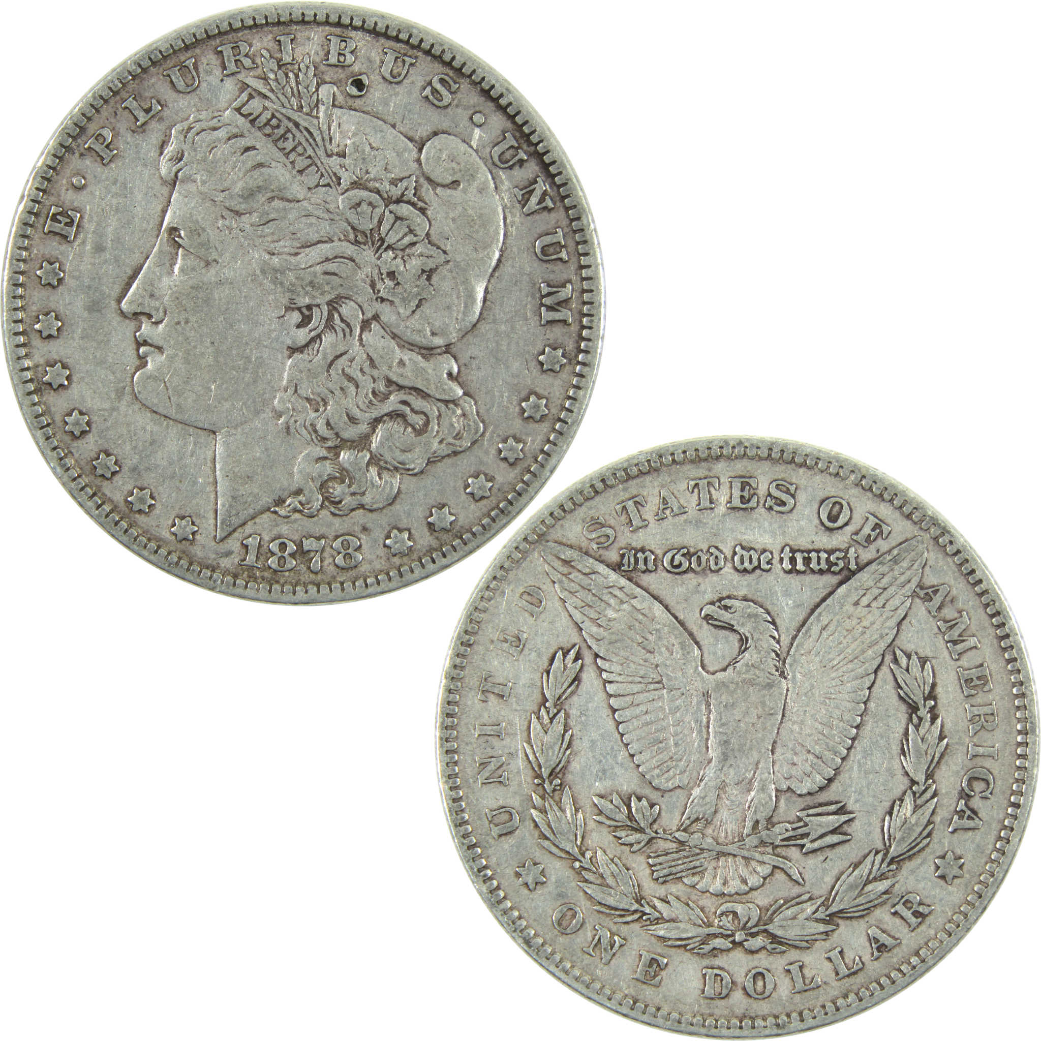 1878 7TF Rev 78 Morgan Dollar VF Very Fine Silver $1 Coin SKU:I14793 - Morgan coin - Morgan silver dollar - Morgan silver dollar for sale - Profile Coins &amp; Collectibles