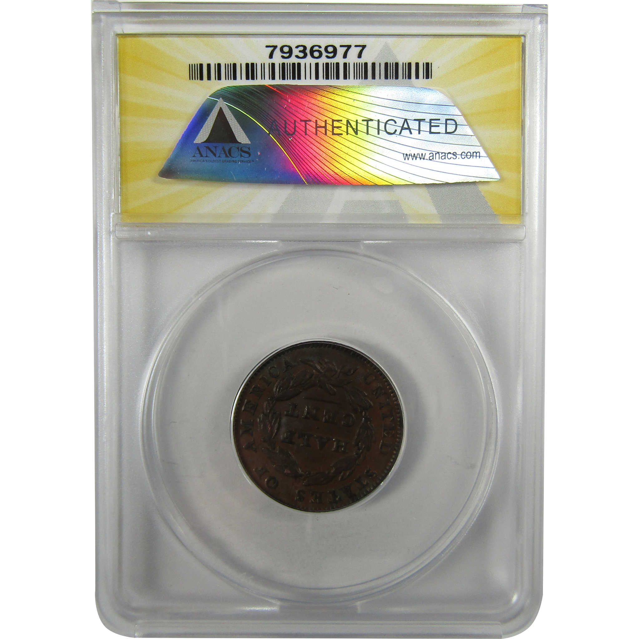 1835 Classic Head Copper Half Cent EF 45 Details ANACS SKU:I28031