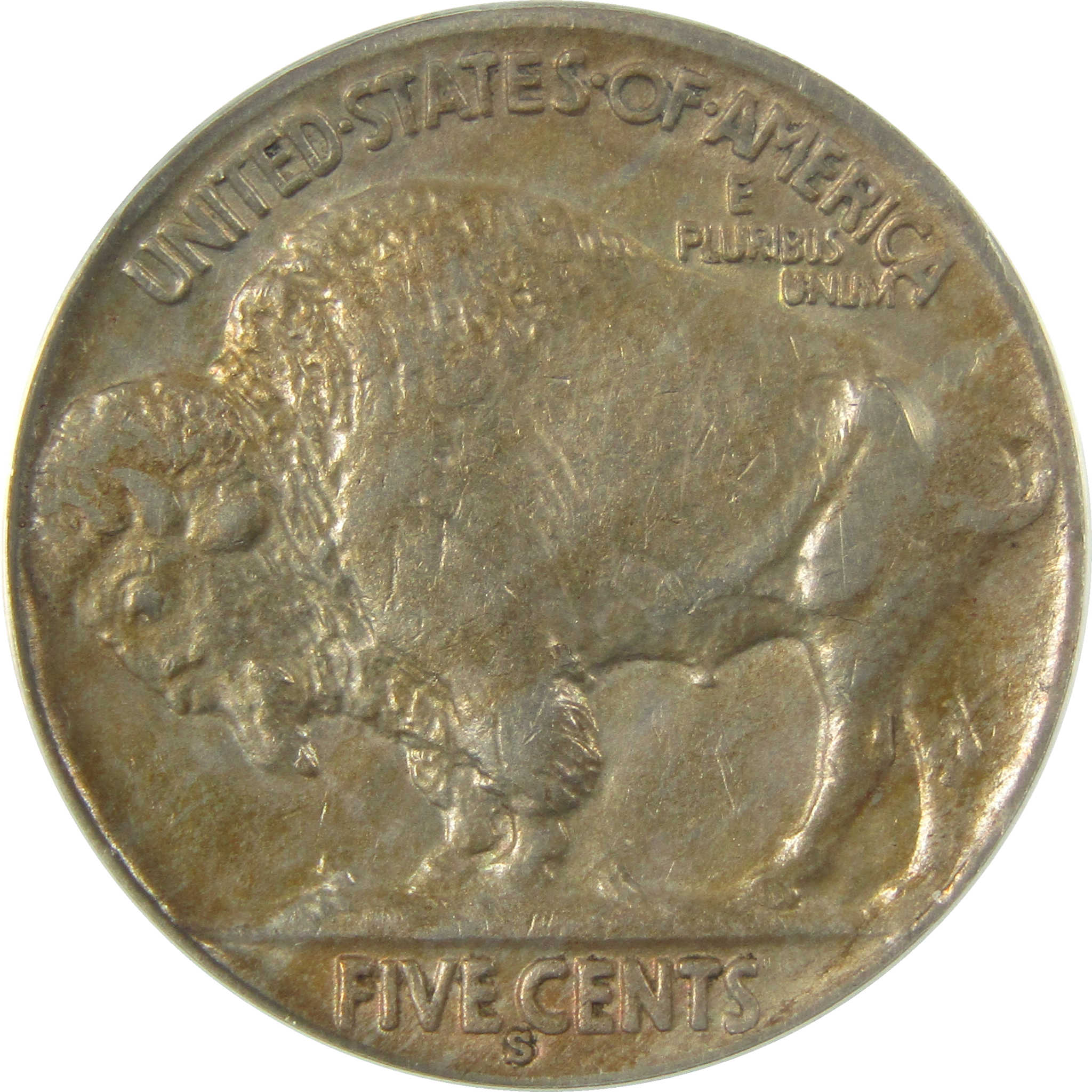 1930 S Indian Head Buffalo Nickel AU 53 ANACS 5c Coin SKU:CP1653