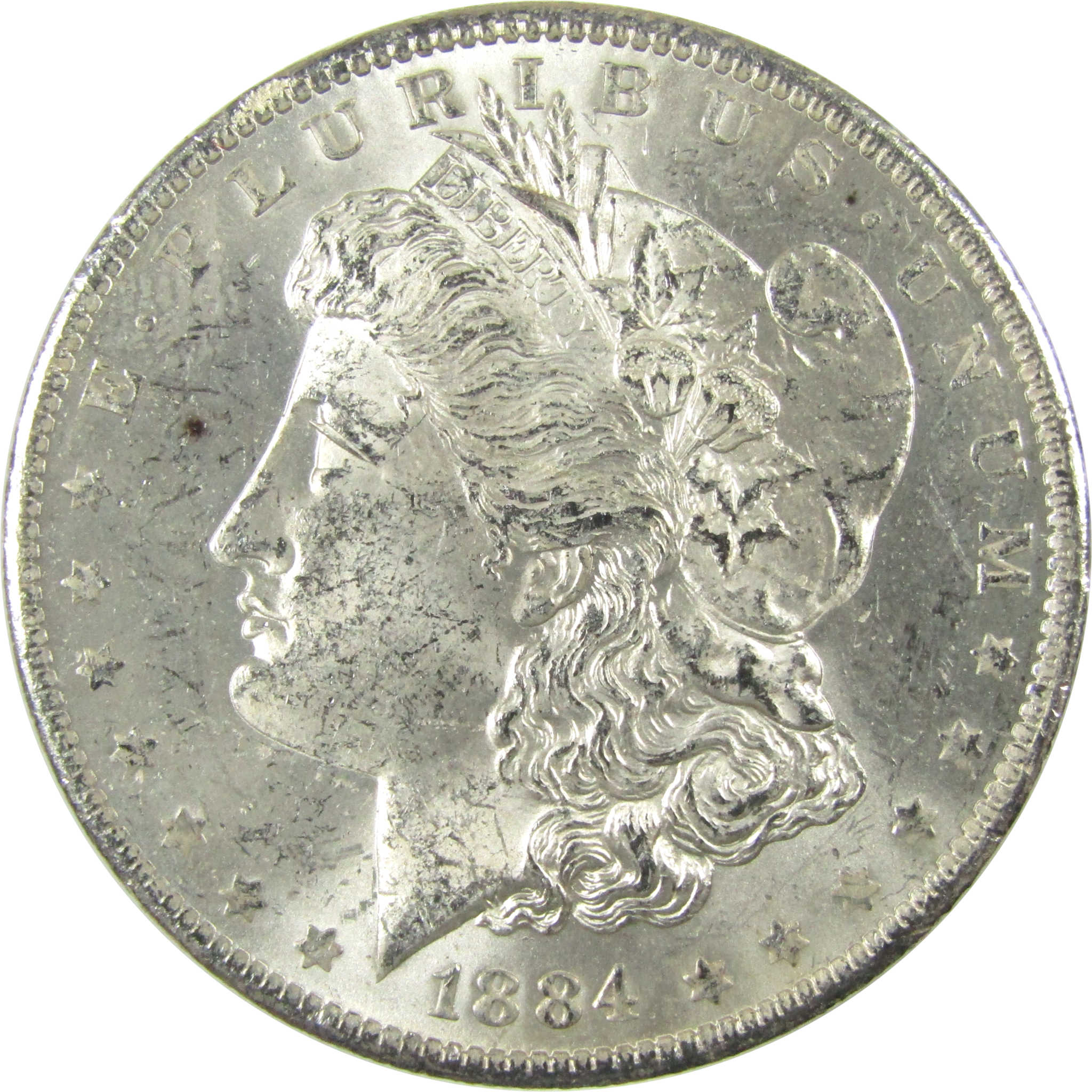 1884 O Morgan Silver Dollar Uncirculated Mint State $1 Coin SKU:I27083