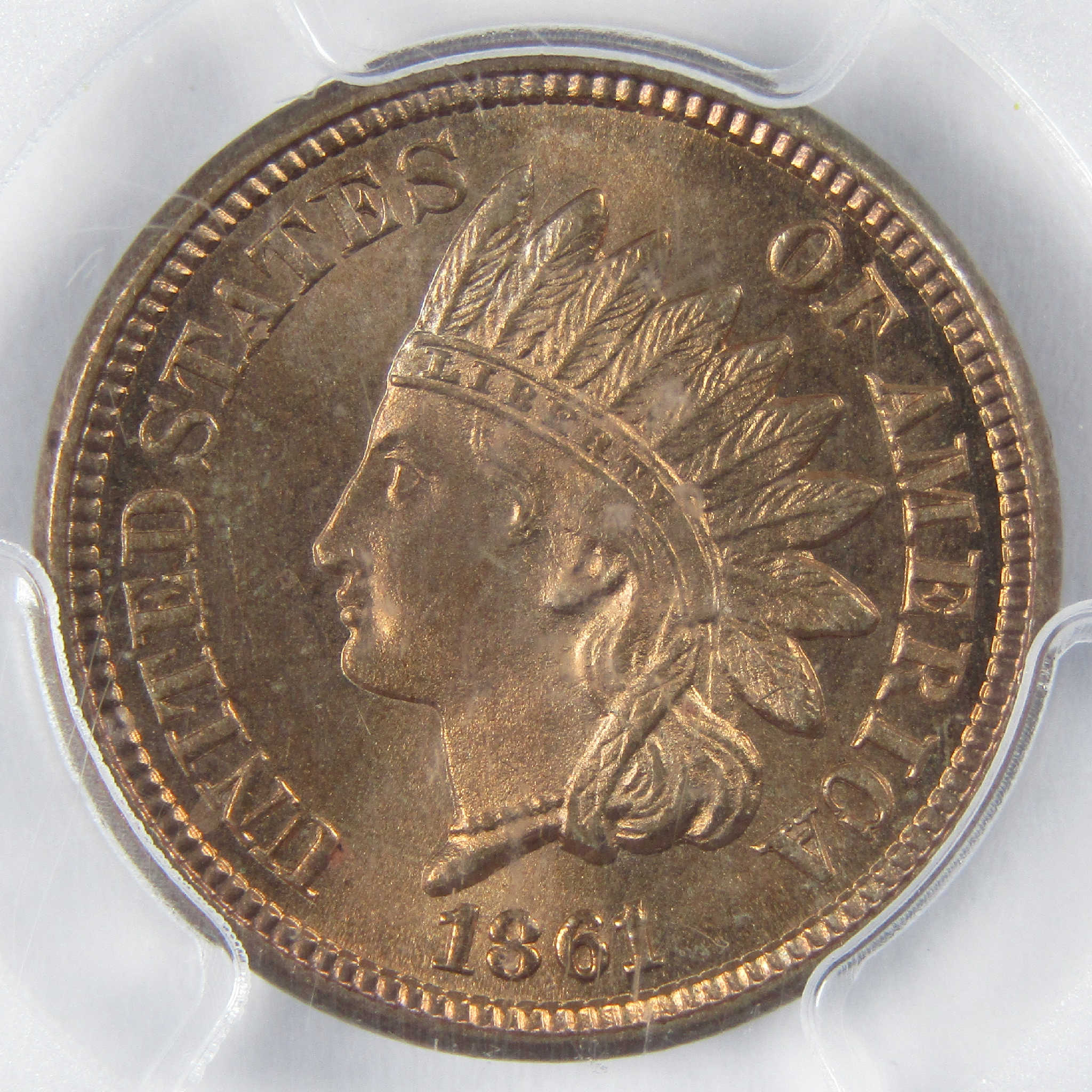1861 Indian Head Cent MS 65 PCGS CAC Penny Uncirculated 1c Coin