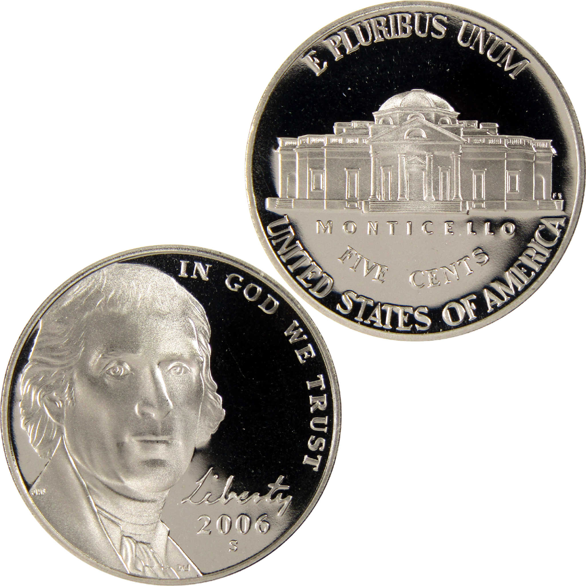 2006 S Jefferson Nickel Choice Proof 5c Coin