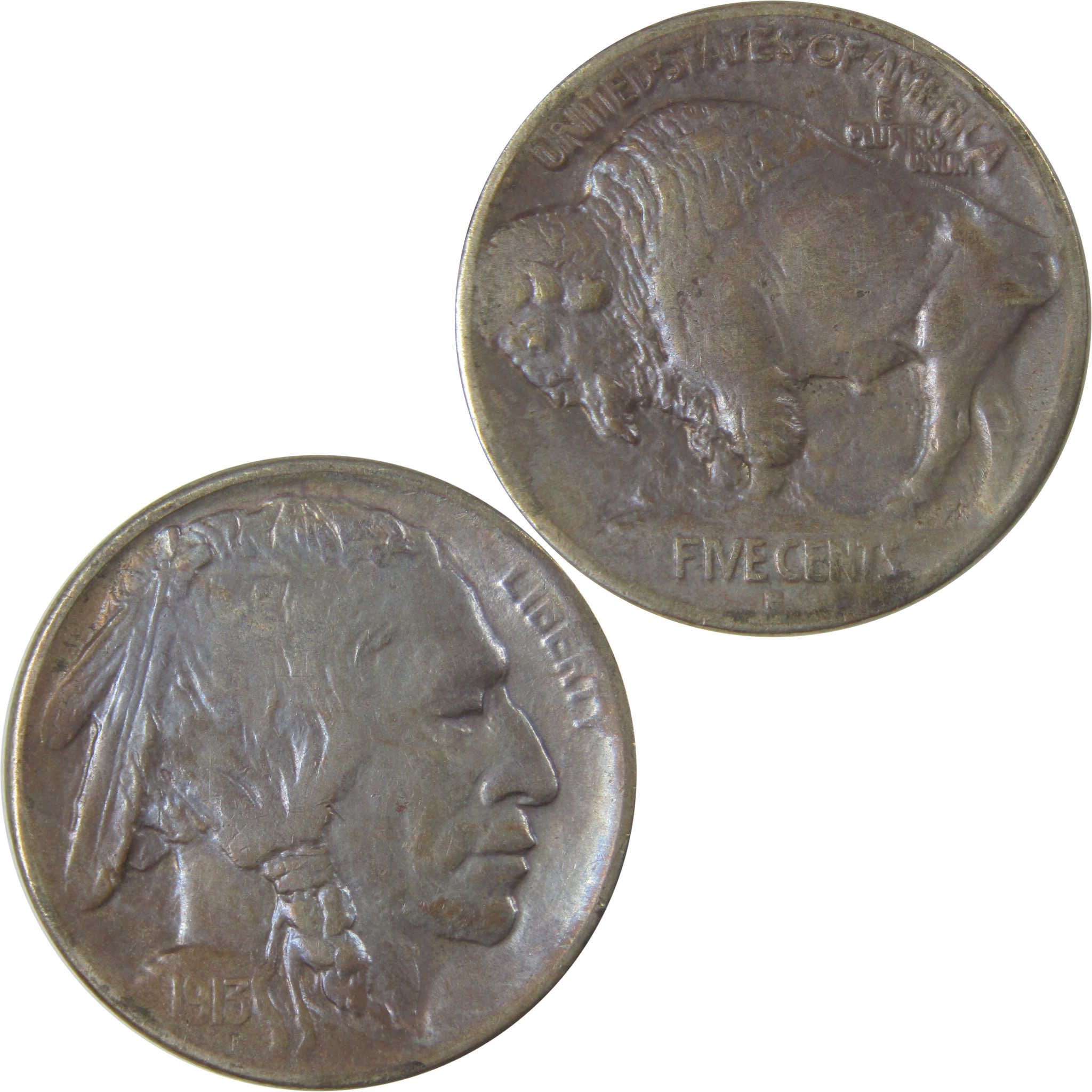 1913 S Type 1 Indian Head Buffalo Nickel VF Very Fine SKU:I22839