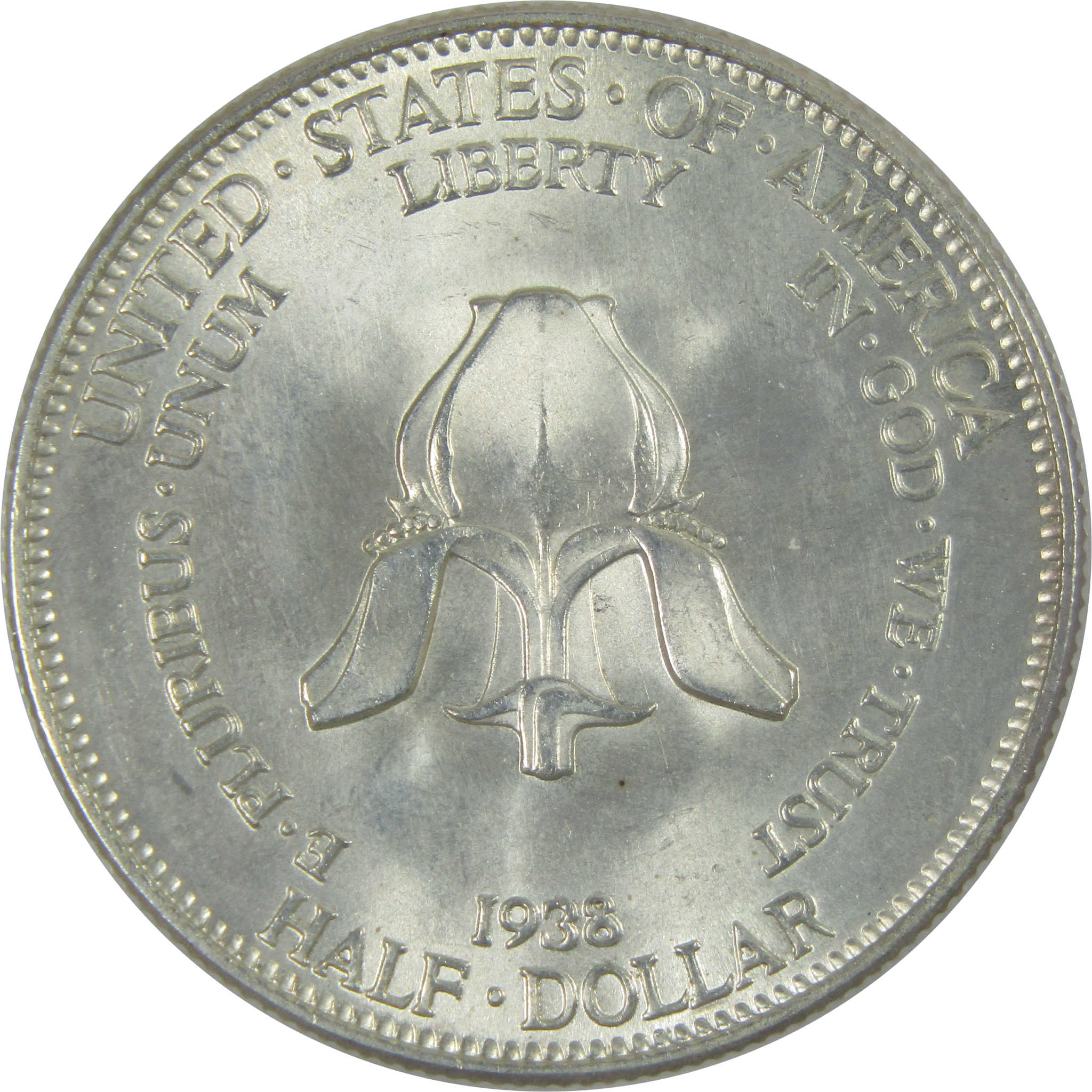 New Rochelle Commemorative Half Dollar 1938 BU Uncirculated Silver