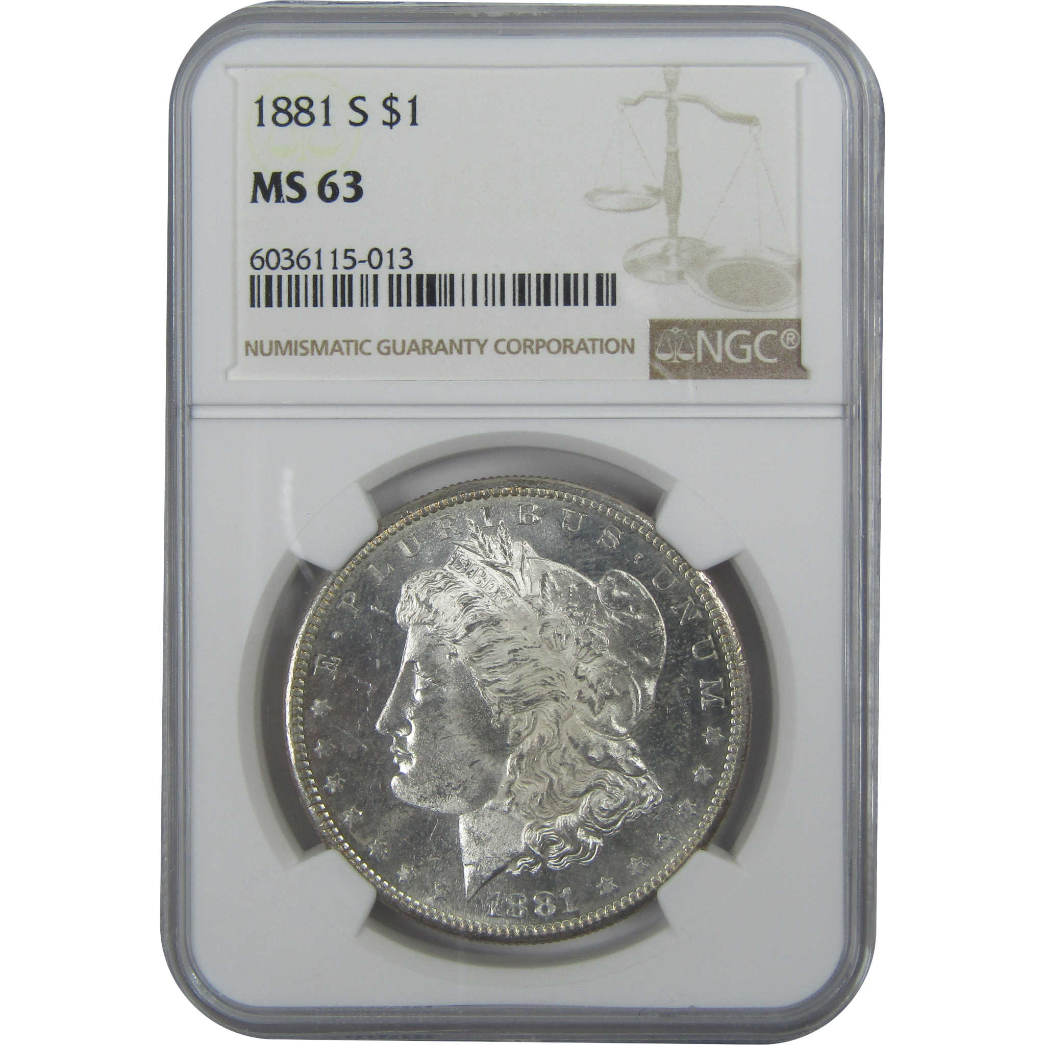 1881 S Morgan Dollar MS 63 NGC Silver $1 Uncirculated Coin SKU:I15774 - Morgan coin - Morgan silver dollar - Morgan silver dollar for sale - Profile Coins &amp; Collectibles