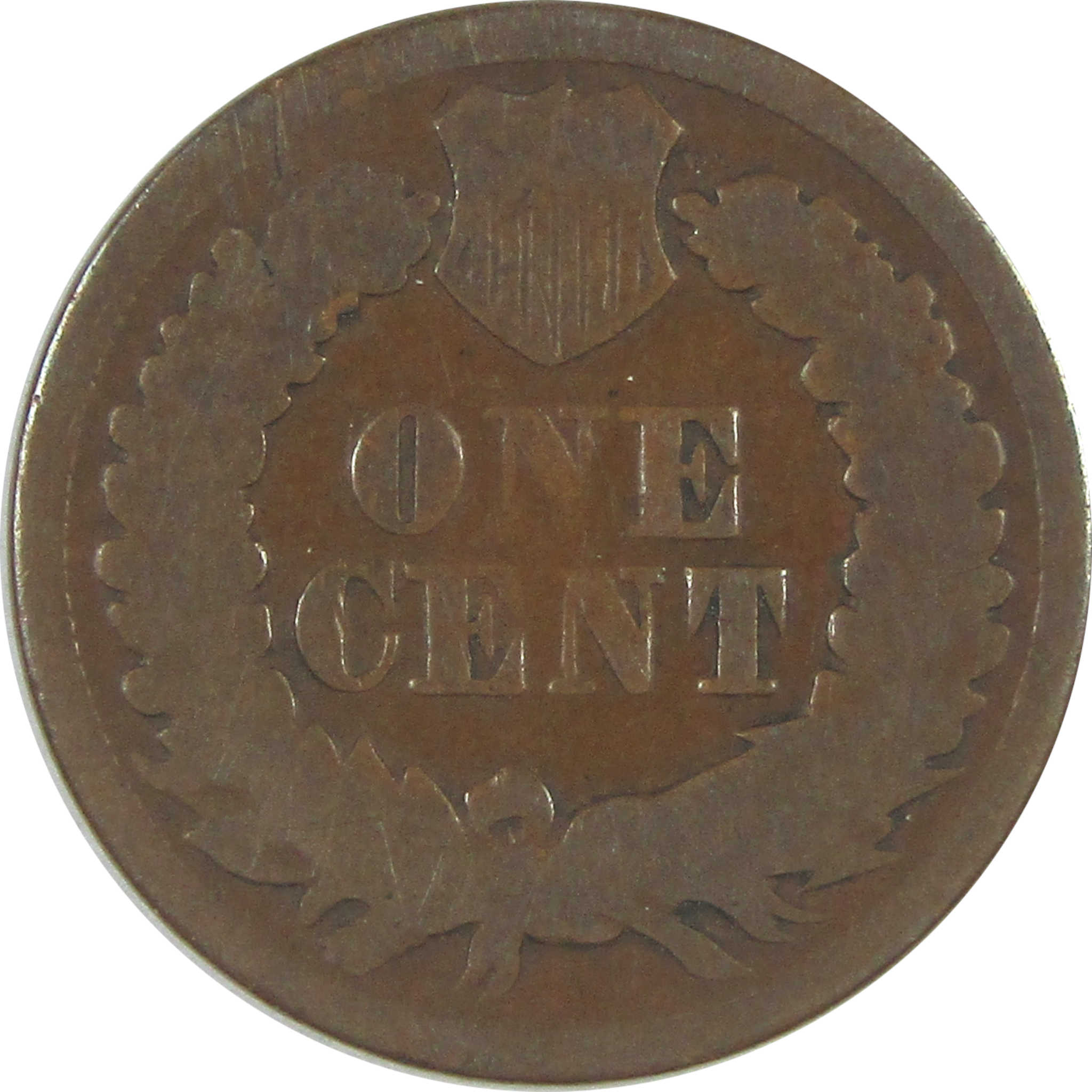 1868 Indian Head Cent AG About Good Penny 1c Coin SKU:I15528