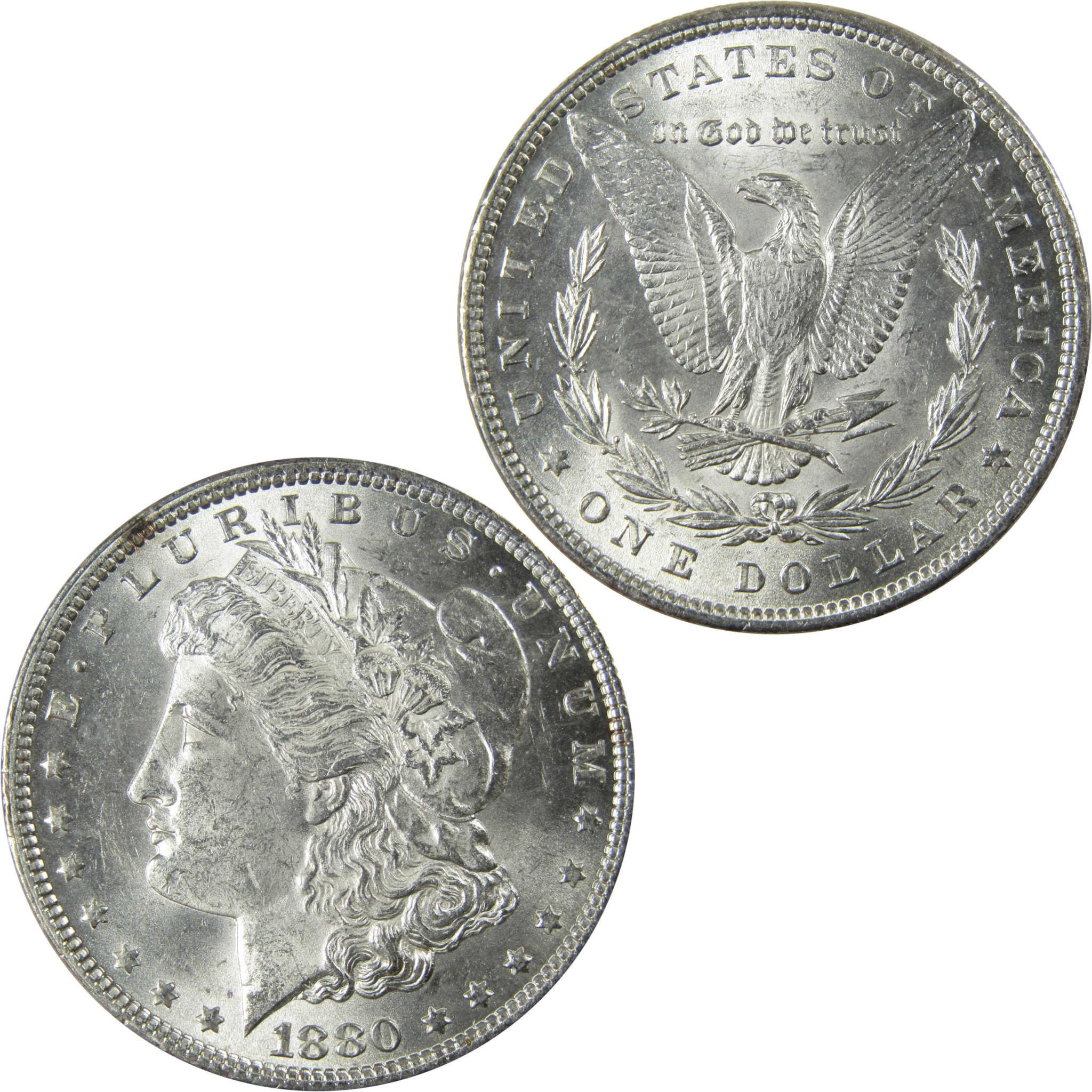 1880 Morgan Silver Dollar Uncirculated Mint State $1 Coin SKU:I25885 - Morgan coin - Morgan silver dollar - Morgan silver dollar for sale - Profile Coins &amp; Collectibles