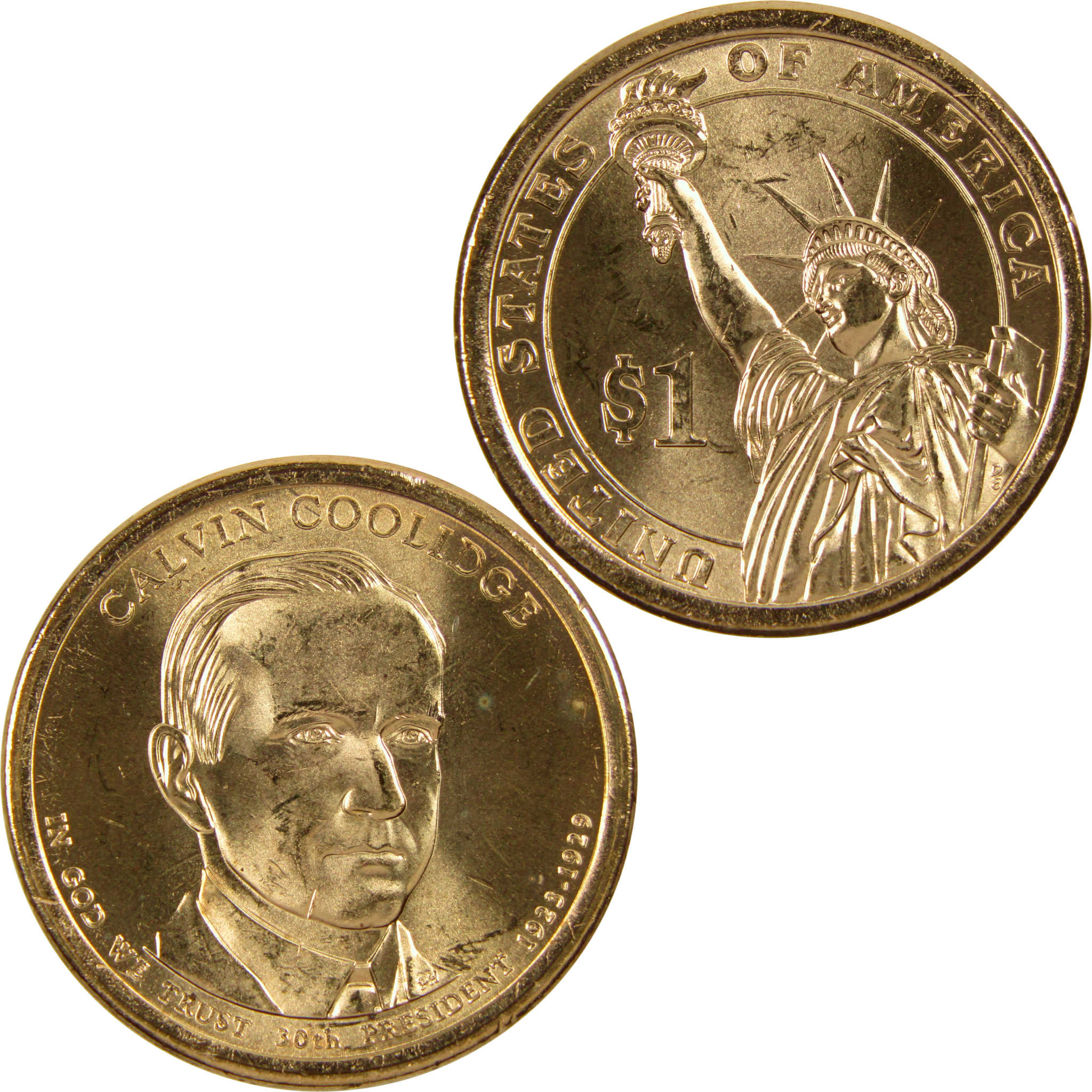 2014 P Calvin Coolidge Presidential Dollar BU Uncirculated $1 Coin