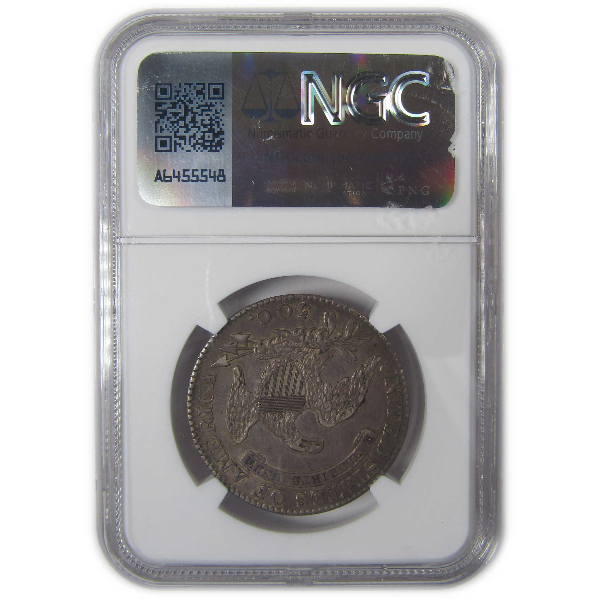 1820 Square Base Knob 2 Capped Bust Half Dollar AU 55 NGC SKU:I23327