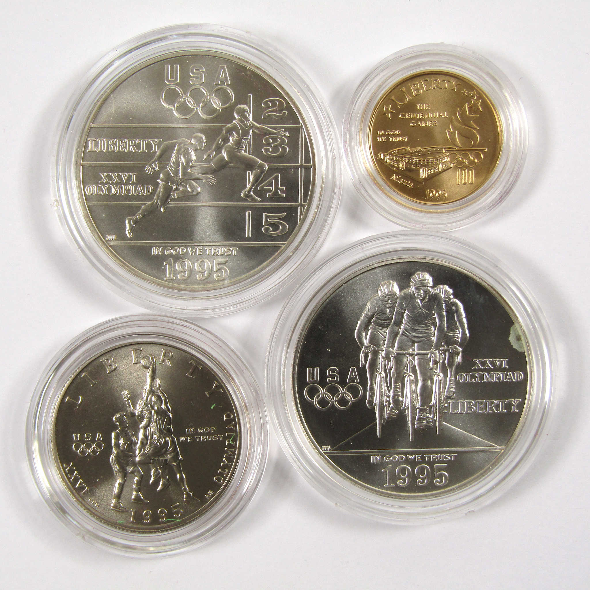 1996 Atlanta Olympic Games 4 Coin Commemorative Set SKU:CPC2960