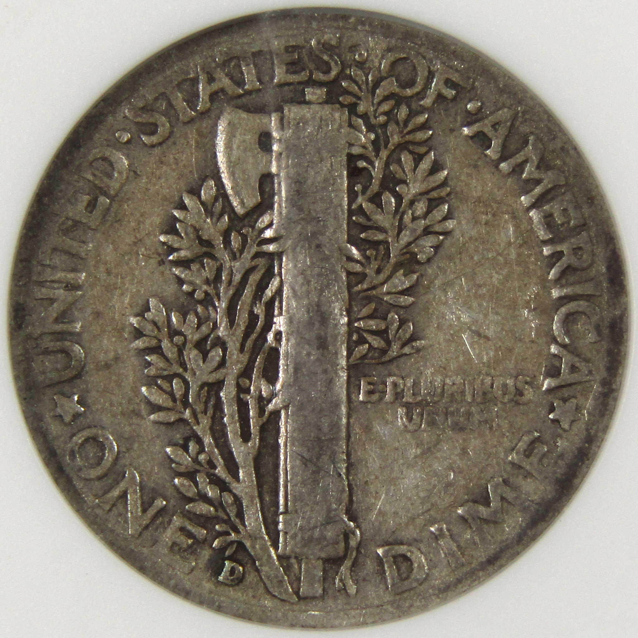1942/1 D Mercury Dime VG 8 ANACS 90% Silver 10c Coin SKU:I10181