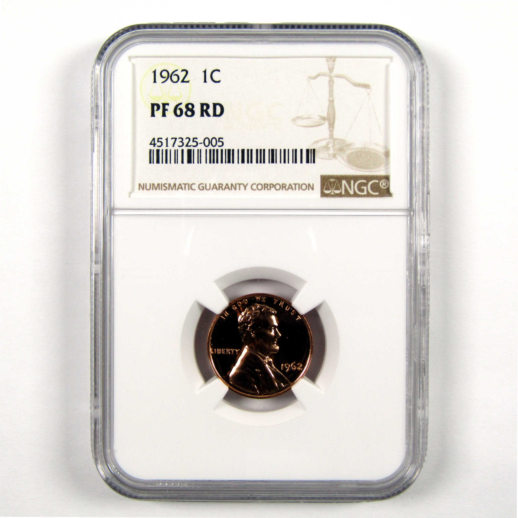 1962 Lincoln Memorial Cent PF 68 RD NGC Penny 1c Proof SKU:CPC6045