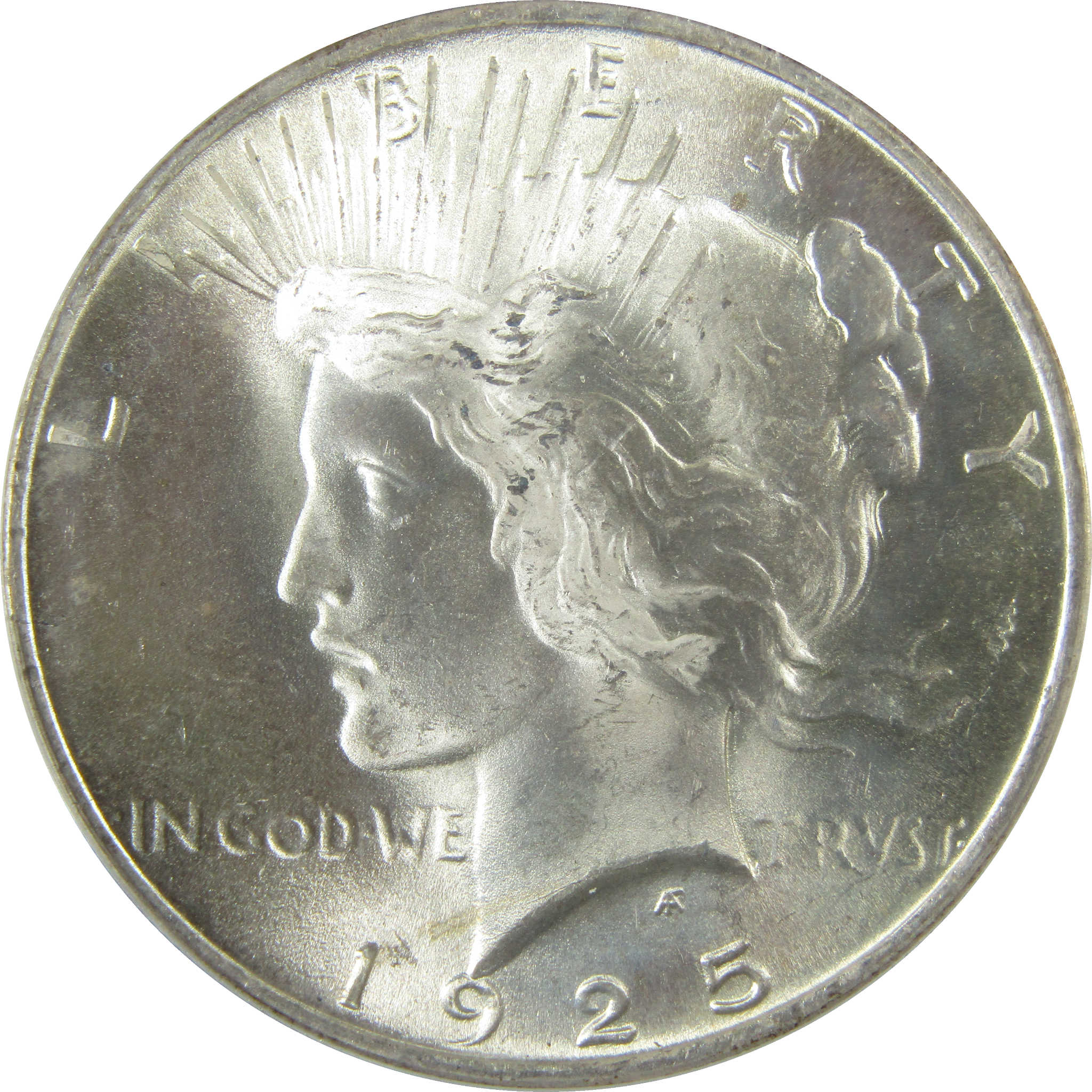 1925 Peace Silver Dollar MS 64 ANACS Uncirculated $1 Coin SKU:I28066