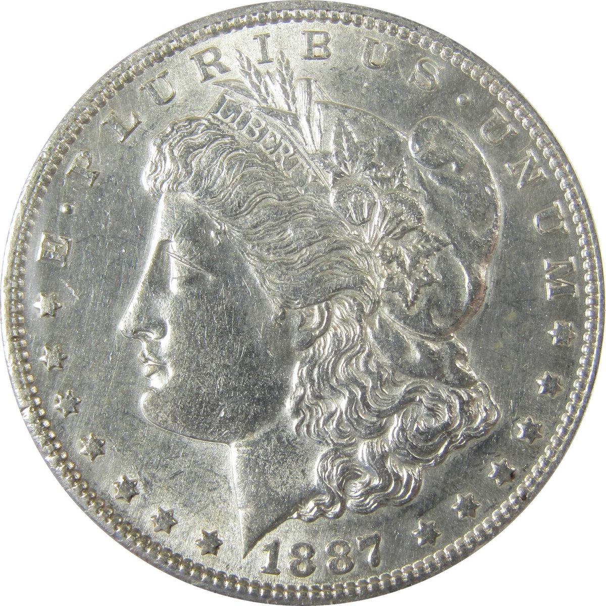 1887 S Morgan Silver Dollar AU 53 ANACS $1 Coin SKU:I27950 - Morgan coin - Morgan silver dollar - Morgan silver dollar for sale - Profile Coins &amp; Collectibles
