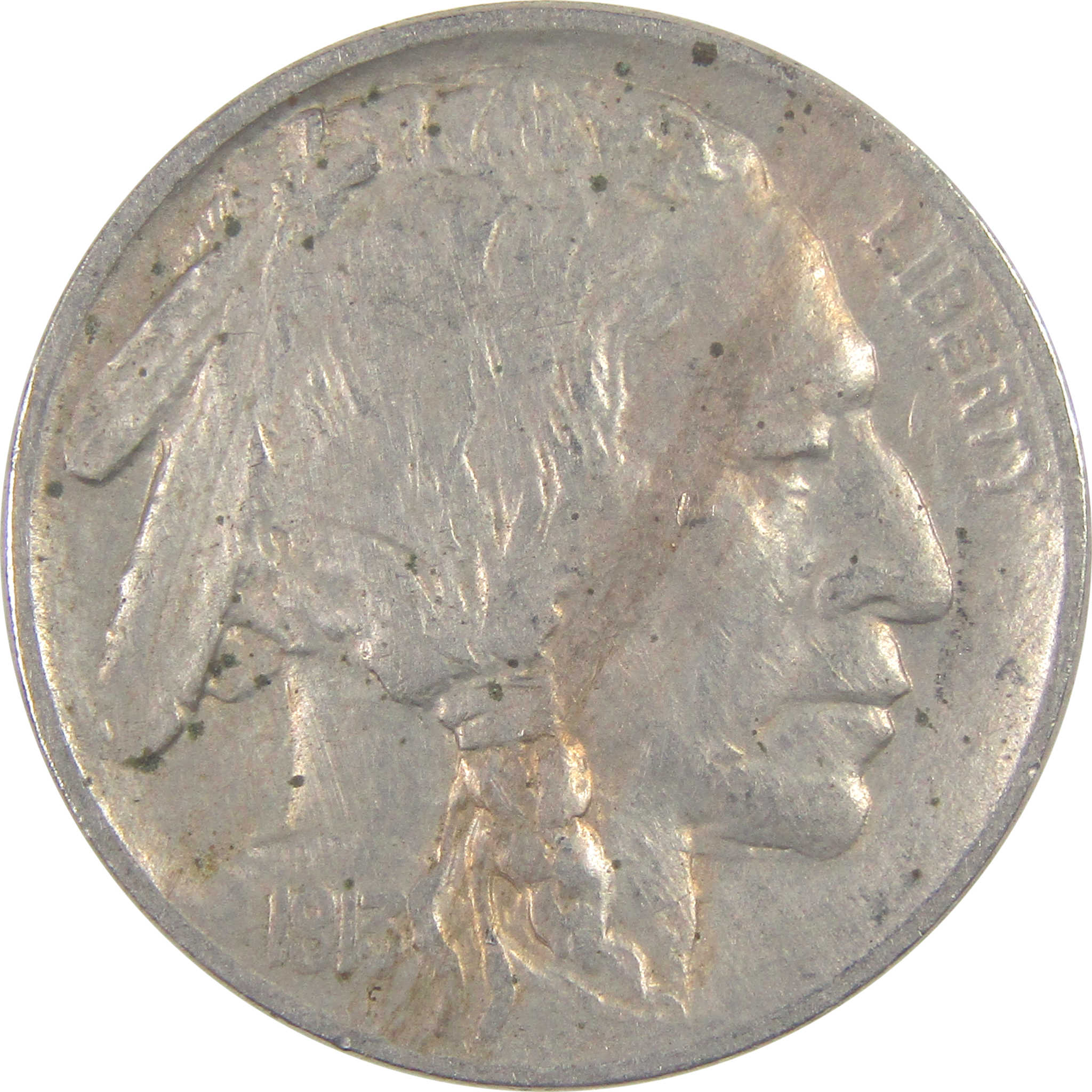 1913 Type 2 Indian Head Buffalo Nickel VF Very Fine 5c Coin SKU:I16738