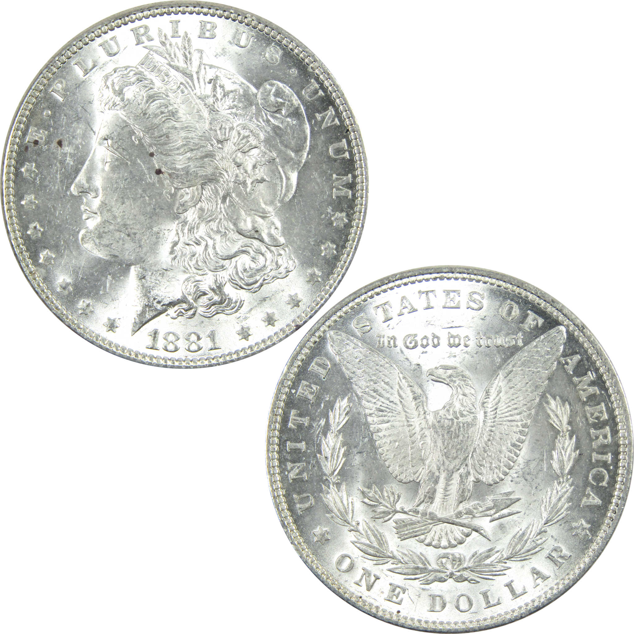 1881 Morgan Dollar Uncirculated Silver $1 Coin SKU:I14536 - Morgan coin - Morgan silver dollar - Morgan silver dollar for sale - Profile Coins &amp; Collectibles