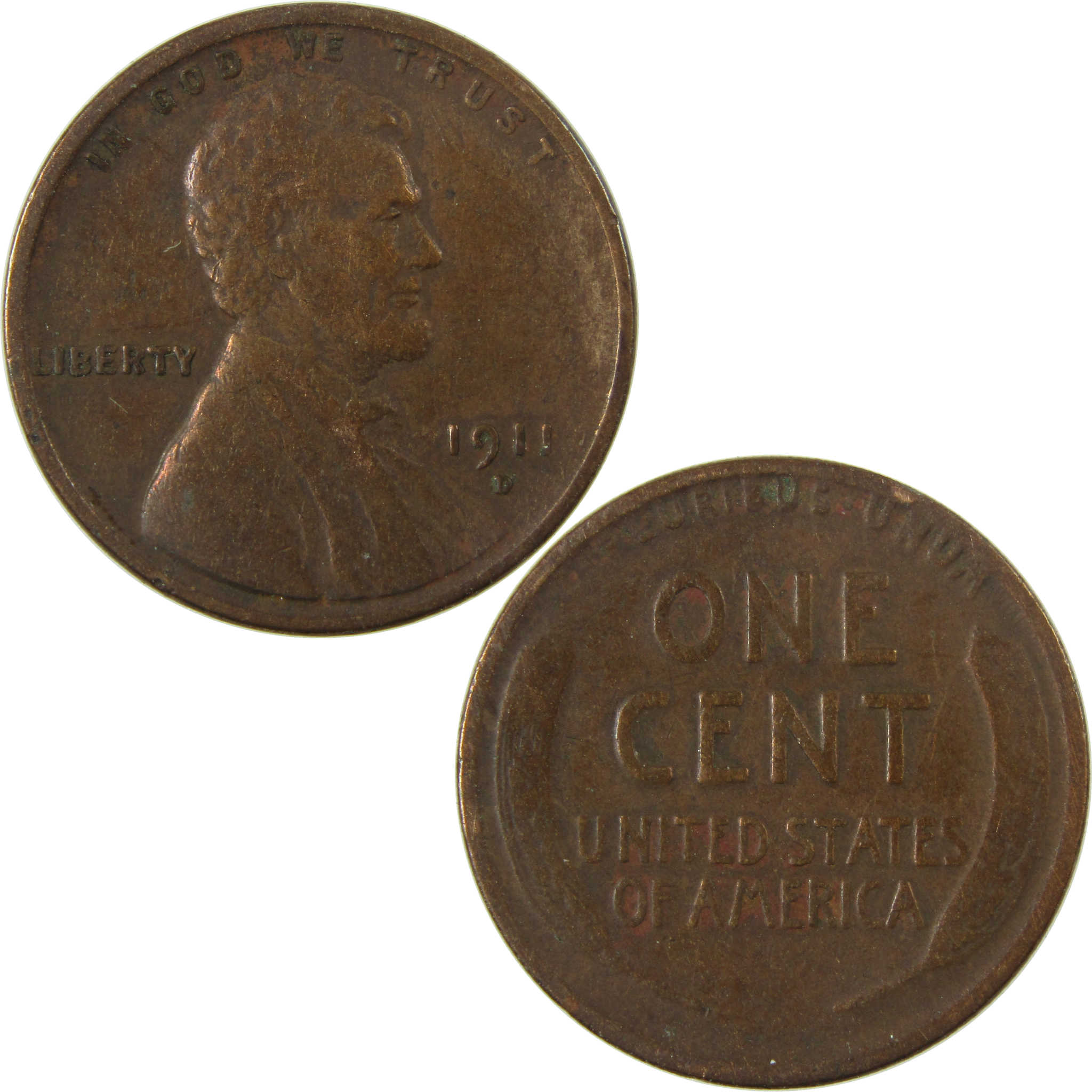 1911 D Lincoln Wheat Cent VG Very Good Details Penny SKU:I26863
