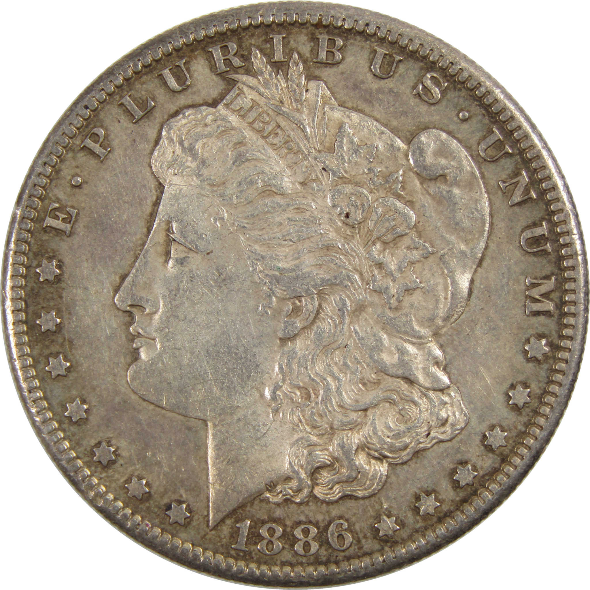 1886 S Morgan Dollar AU About Uncirculated 90% Silver $1 Coin SKU:I8125 - Morgan coin - Morgan silver dollar - Morgan silver dollar for sale - Profile Coins &amp; Collectibles