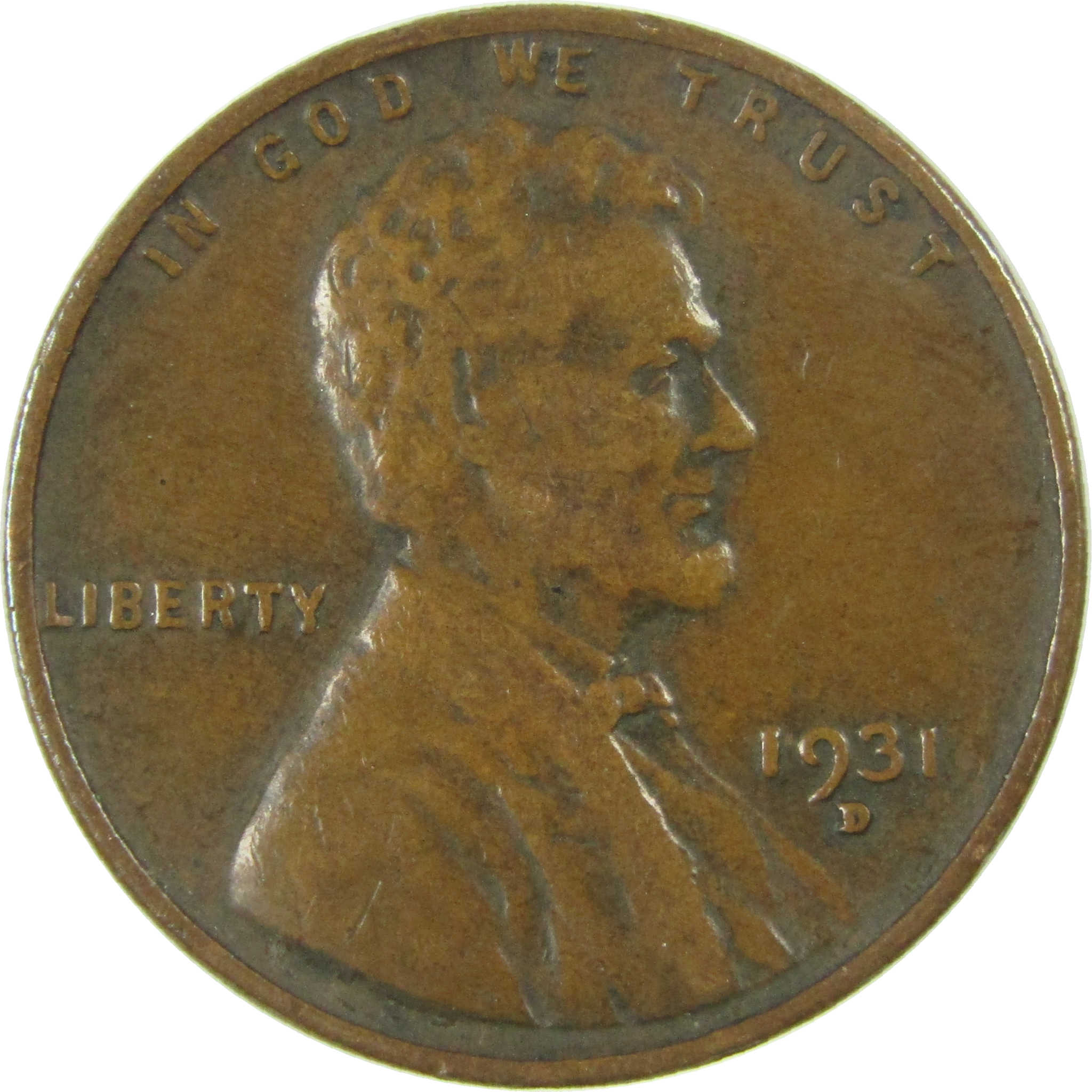 1931 D Lincoln Wheat Cent XF EF Extremely Fine Penny SKU:I27136