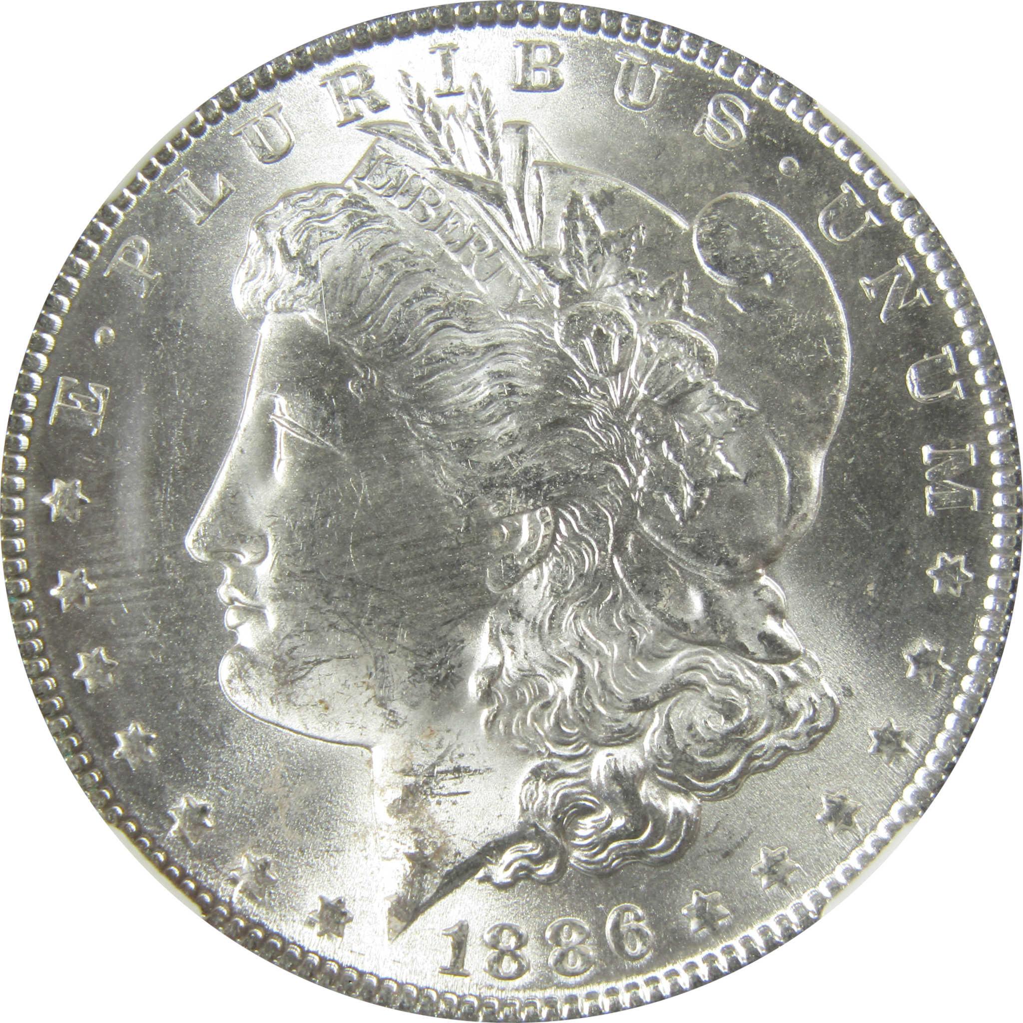 1886 Morgan Silver Dollar MS 63 NGC Uncirculated $1 Coin SKU:CP440 - Morgan coin - Morgan silver dollar - Morgan silver dollar for sale - Profile Coins &amp; Collectibles