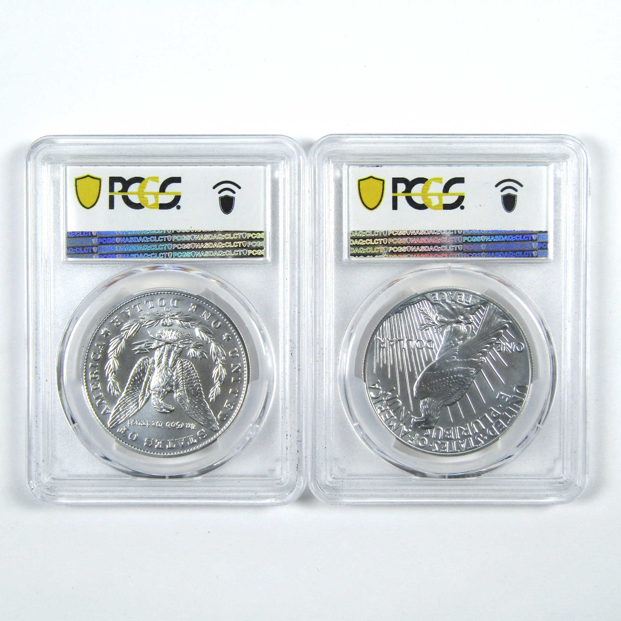 2021 Morgan & Peace Dollar Set MS 70 PCGS First Strike SKU:CPC7842 - Morgan coin - Morgan silver dollar - Morgan silver dollar for sale - Profile Coins &amp; Collectibles