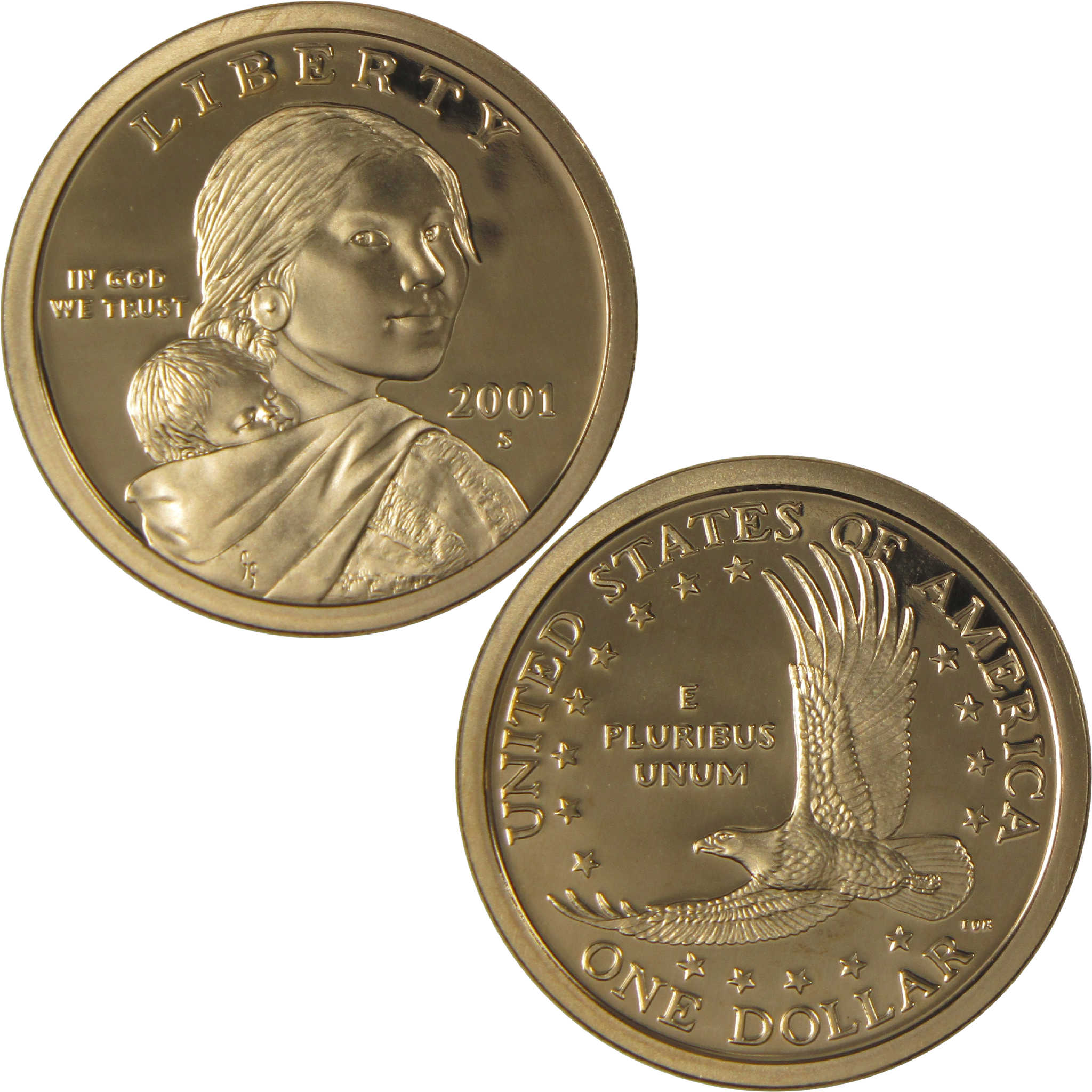 2001 S Sacagawea Native American Dollar Choice Proof $1 Coin