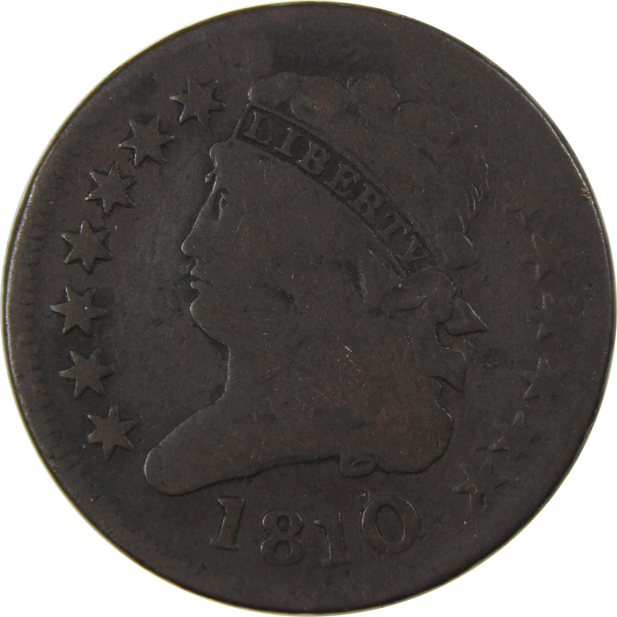 1810 Classic Head Half Cent VG Very Good Copper SKU:I23925