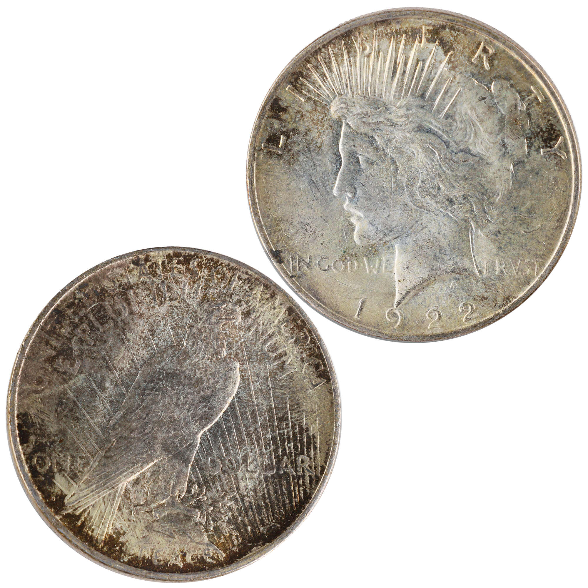 1922 D Peace Dollar Uncirculated Silver $1 Coin SKU:I12101