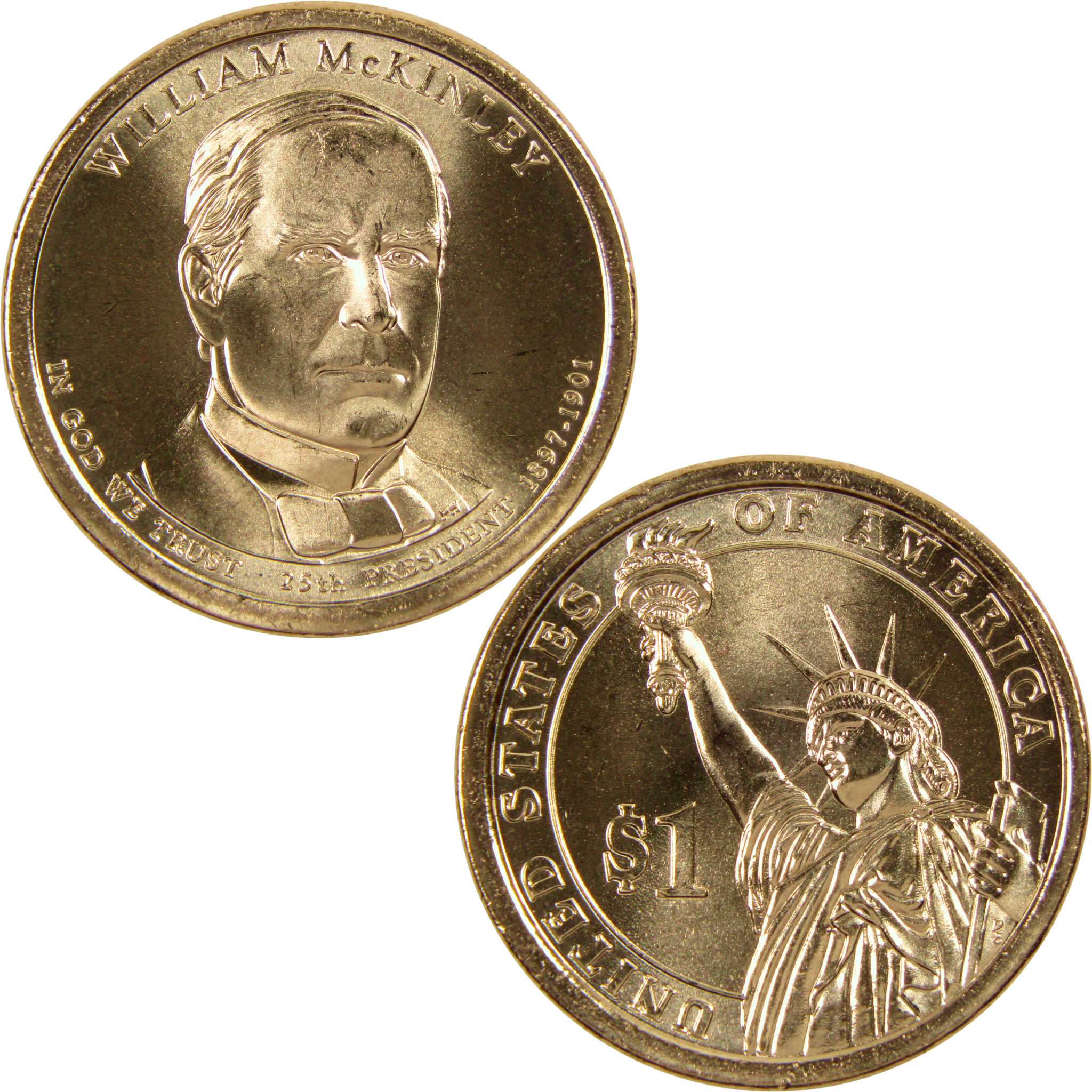 2013 P William McKinley Presidential Dollar BU Uncirculated $1 Coin