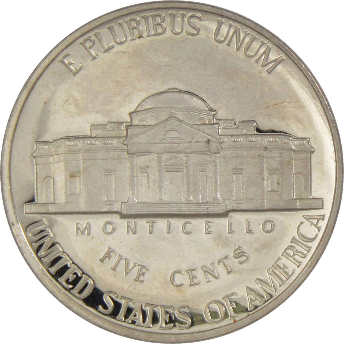 1989 S Jefferson Nickel Proof 5c Coin Collectible