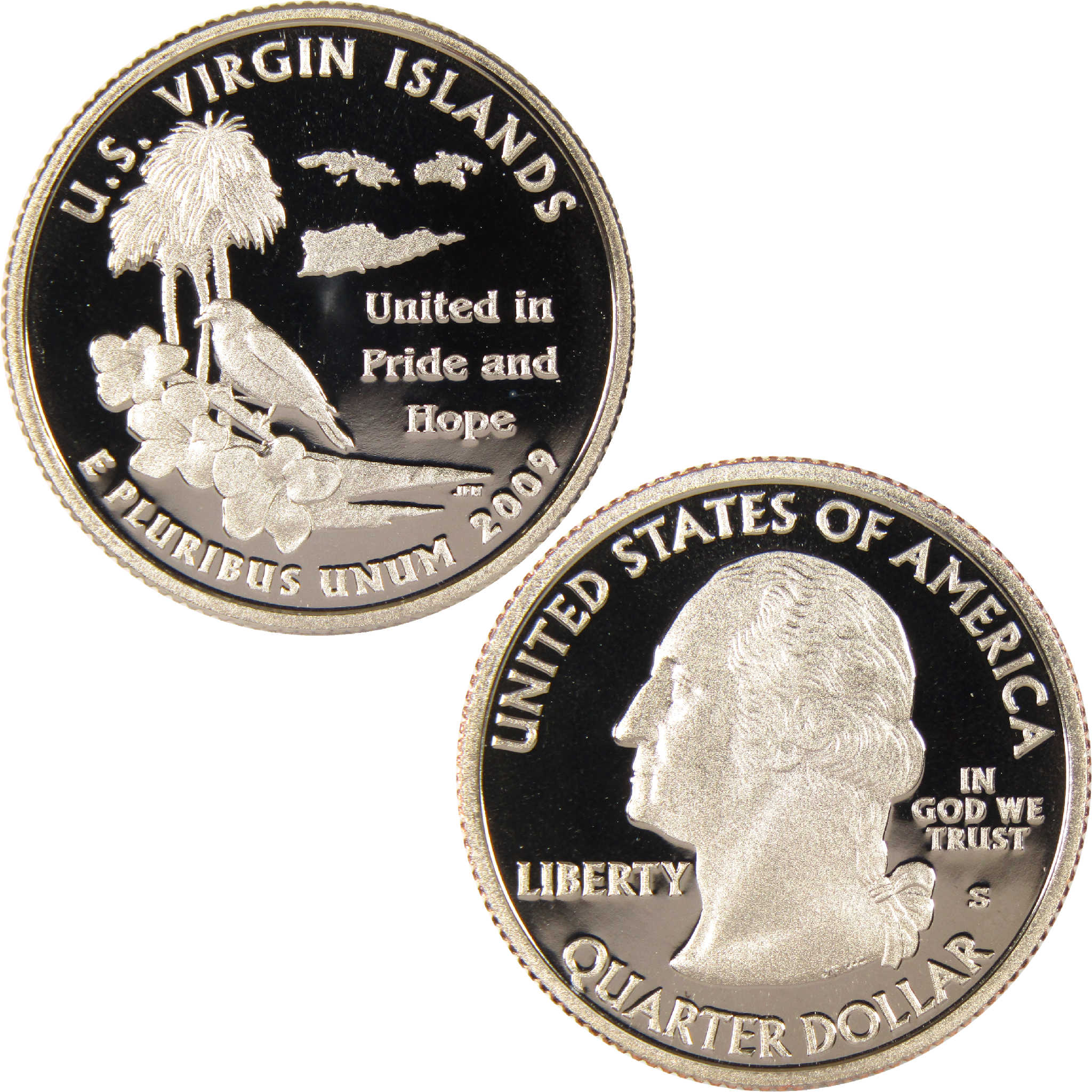 2009 S U.S Virgin Island DC & US Territories Quarter Clad 25c Proof