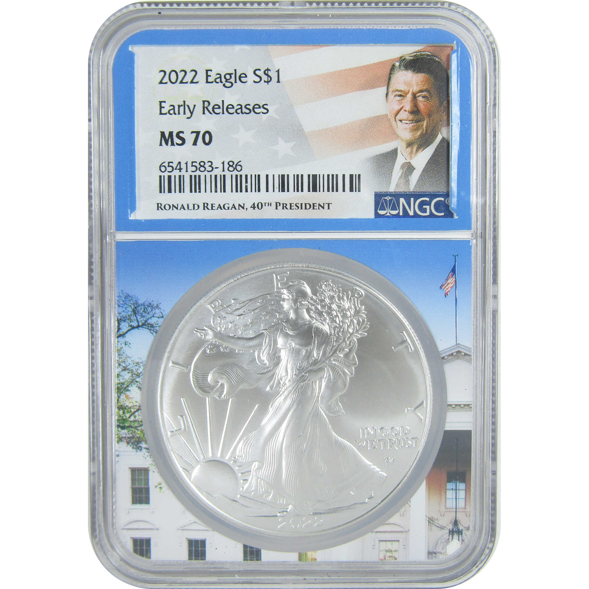 2022 American Silver Eagle MS 70 NGC $1 Early Releases SKU:CPC9483