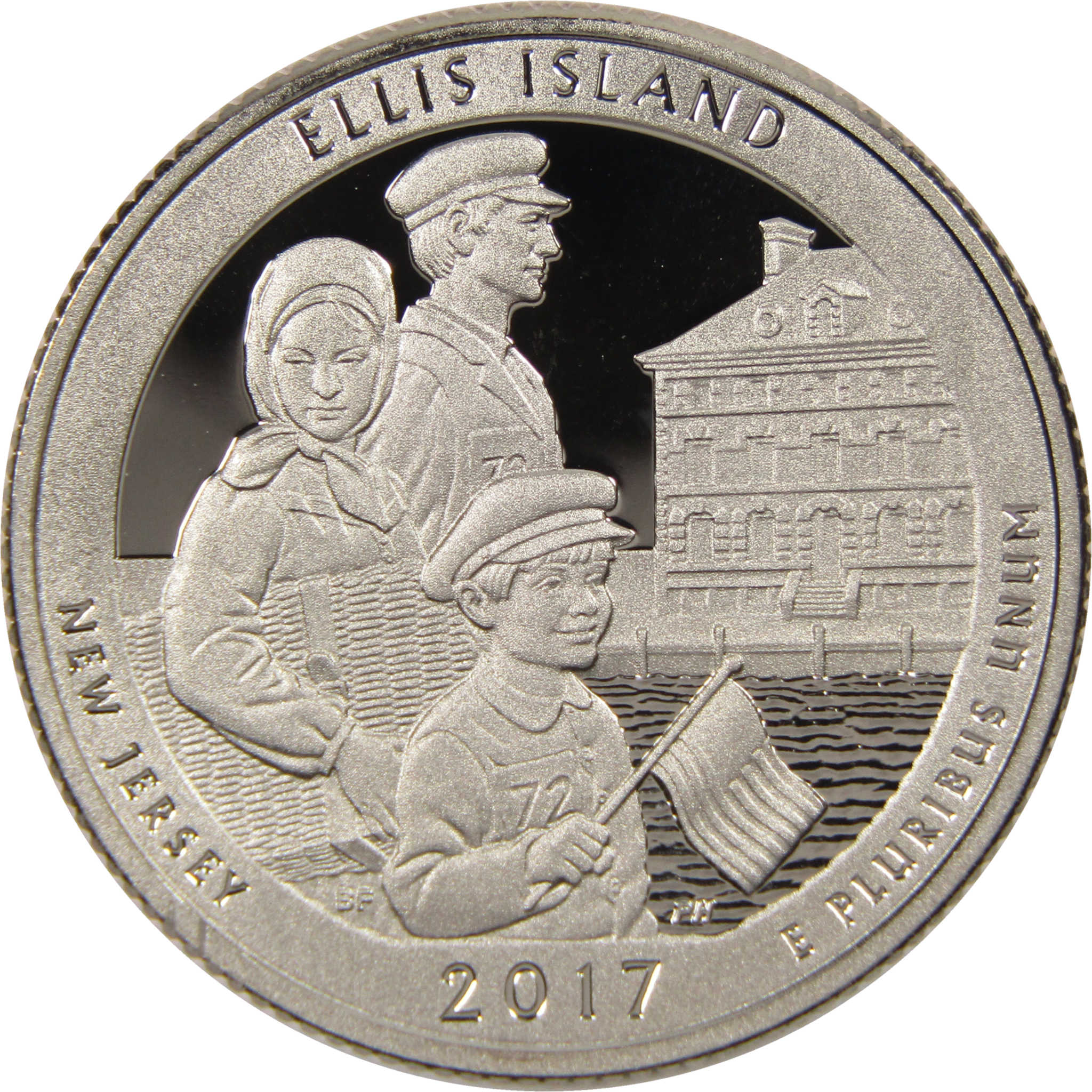 2017 S Ellis Island National Park Quarter Choice Proof Clad 25c Coin