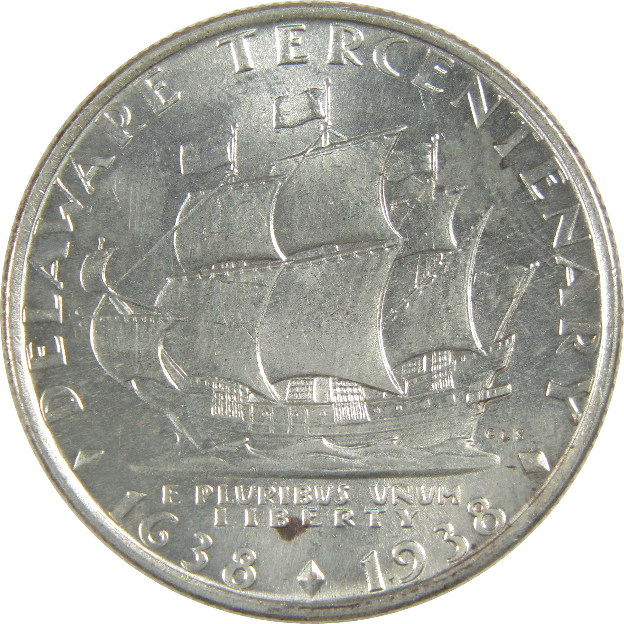 Delaware Commemorative Half Dollar 1936 BU Choice Uncirculated Silver