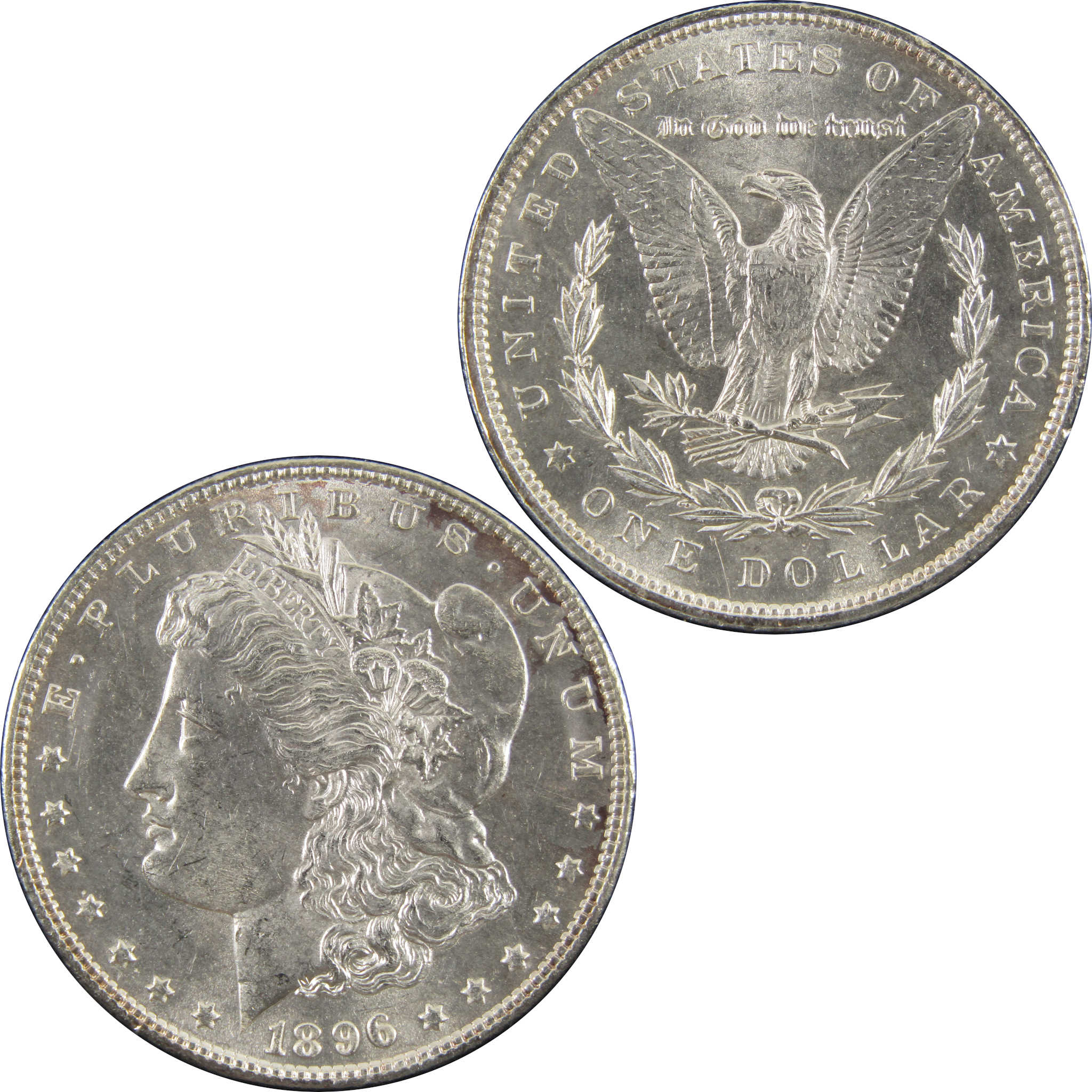 1896 Morgan Dollar BU Uncirculated 90% Silver $1 Coin SKU:CPC4873 - Morgan coin - Morgan silver dollar - Morgan silver dollar for sale - Profile Coins &amp; Collectibles