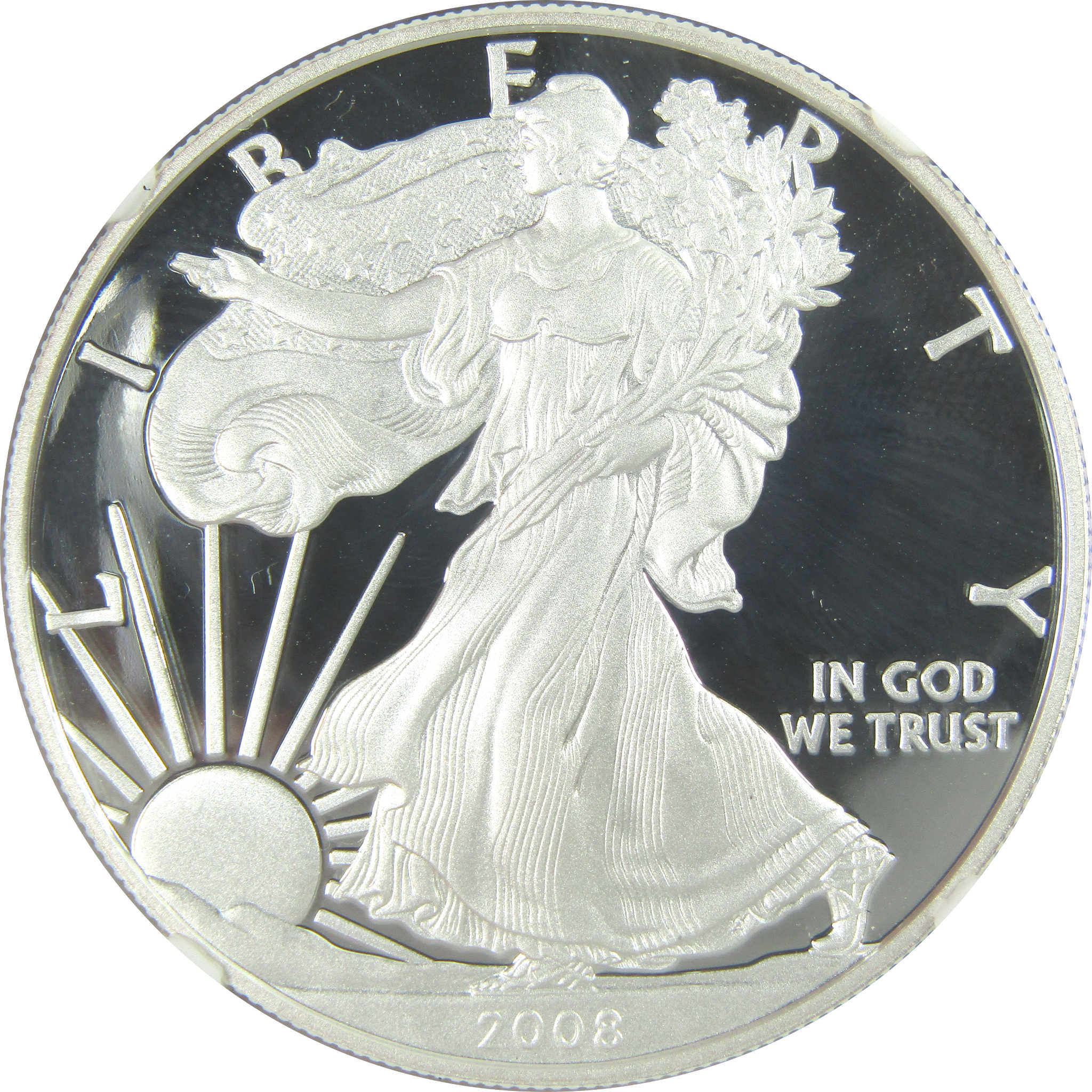 2008 W American Silver Eagle PF 69 UCAM NGC Proof $1 SKU:CPC9561