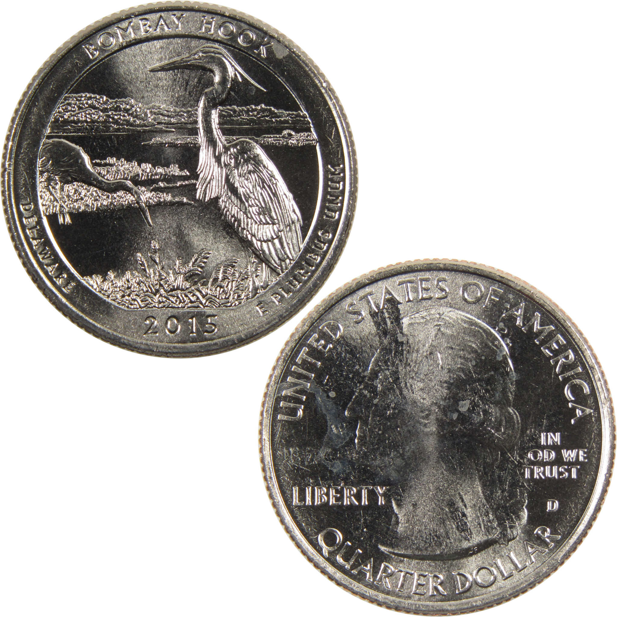 2015 D Bombay Hook National Park Quarter BU Uncirculated Clad 25c Coin