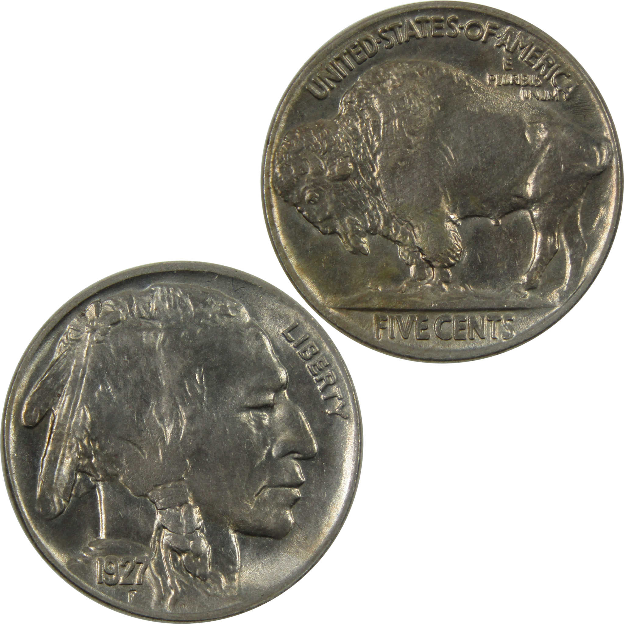 1927 Indian Head Buffalo Nickel Uncirculated 5c Coin SKU:I14385