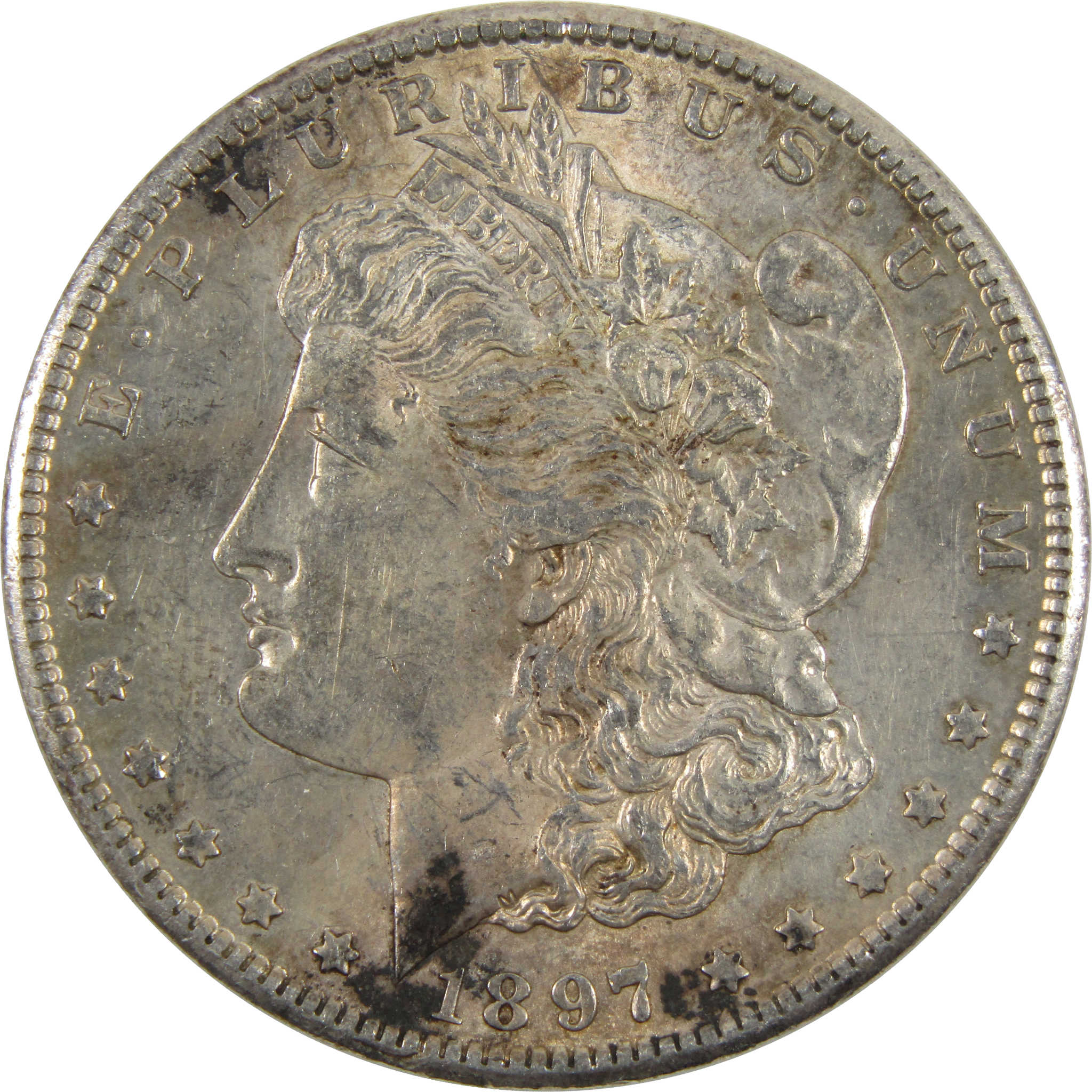 1897 S Morgan Dollar Choice About Uncirculated 90% Silver SKU:I8992 - Morgan coin - Morgan silver dollar - Morgan silver dollar for sale - Profile Coins &amp; Collectibles