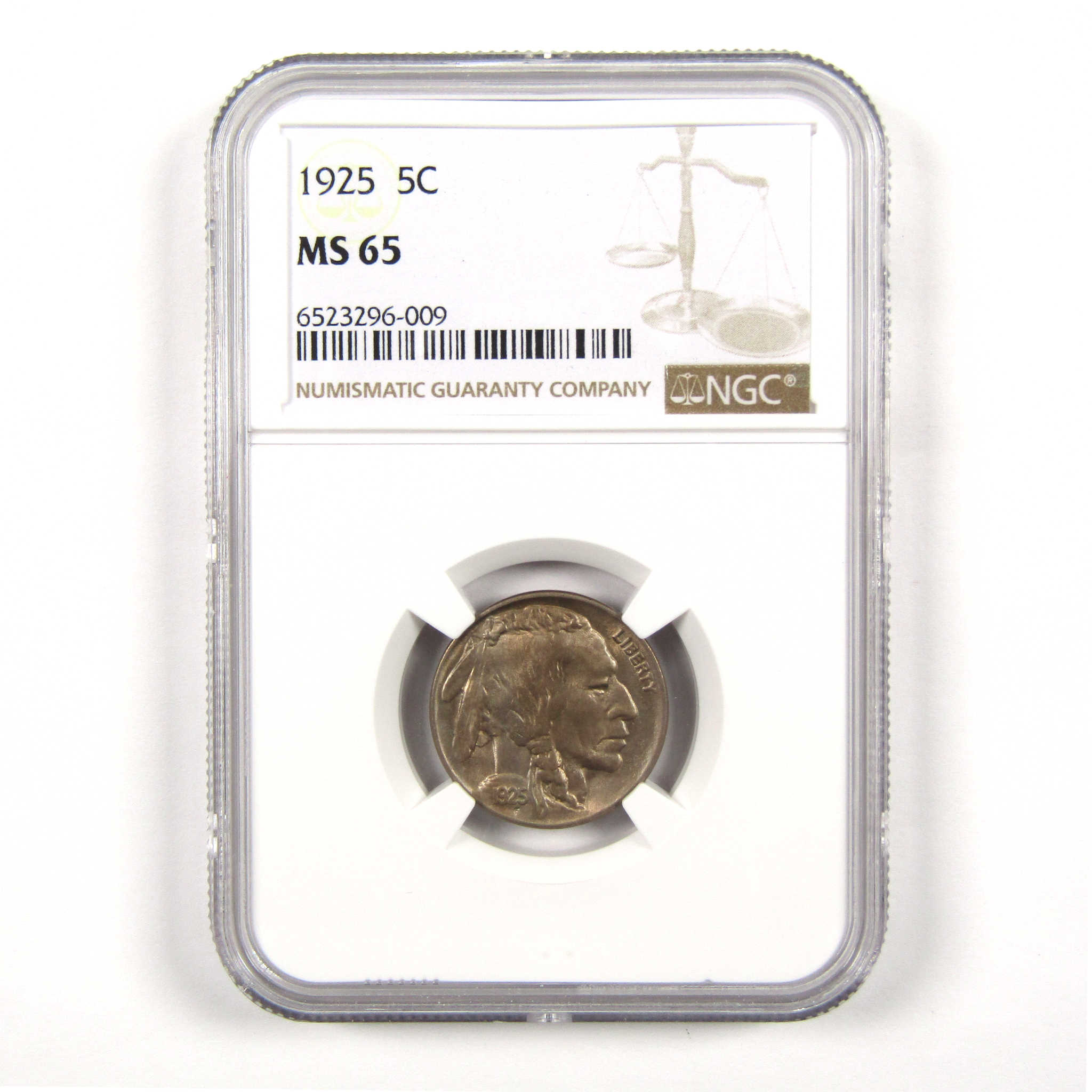 1925 Indian Head Buffalo Nickel MS 65 NGC 5c Coin SKU:I11721