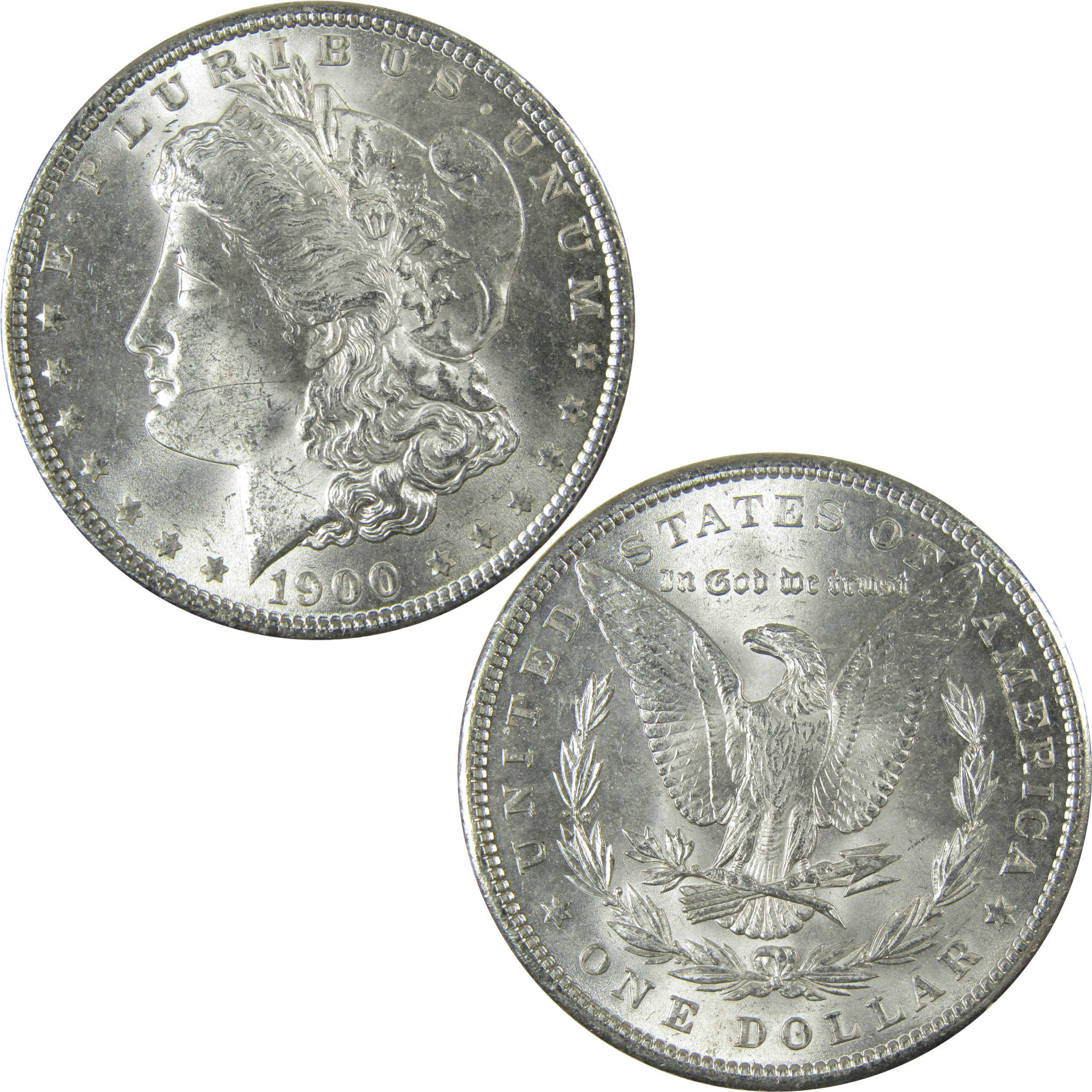 1900 Morgan Silver Dollar Uncirculated Mint State $1 Coin SKU:I27732