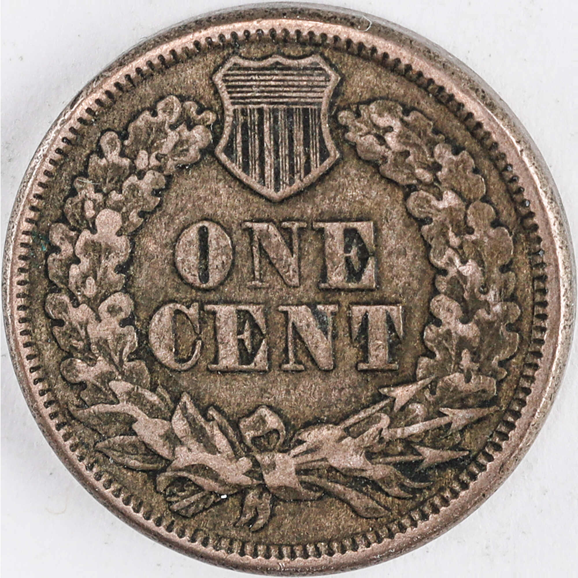1863 Indian Head Cent VF Very Fine Copper-Nickel Penny SKU:I12407