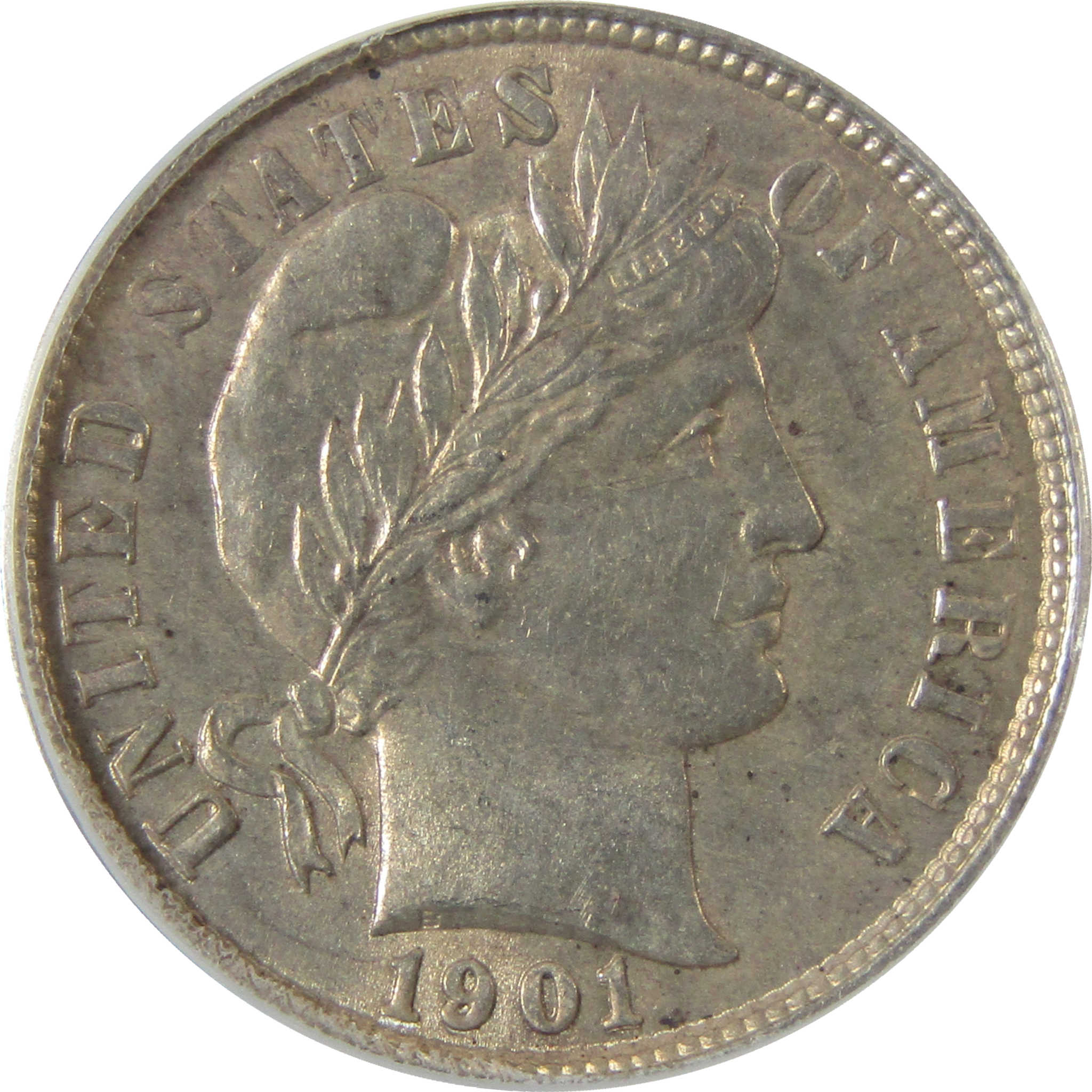 1901 Barber Silver Dime MS 62 ANACS Uncirculated 10c Coin SKU:I28478