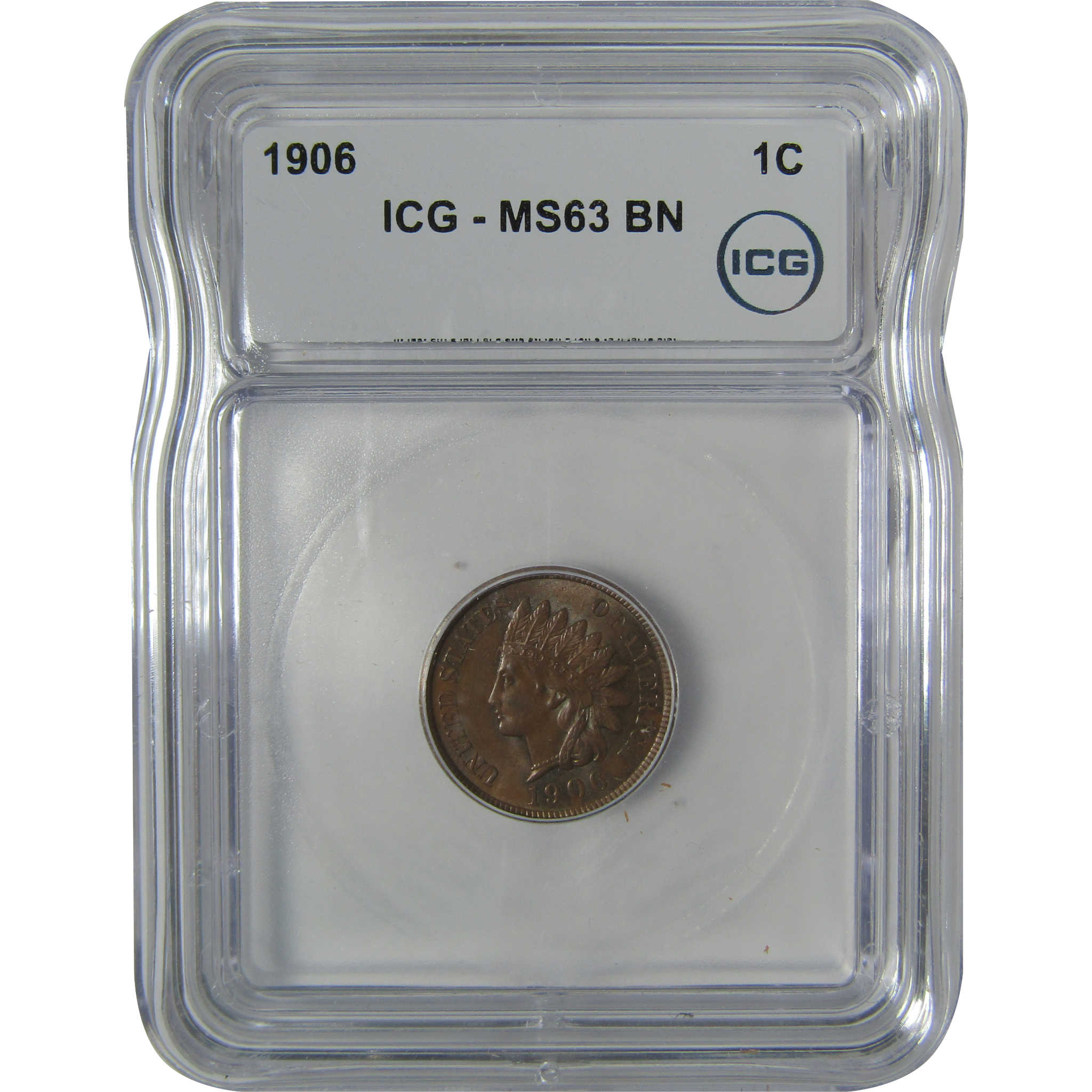 1906 Indian Head Cent MS 63 BN ICG Penny Uncirculated SKU:I22954