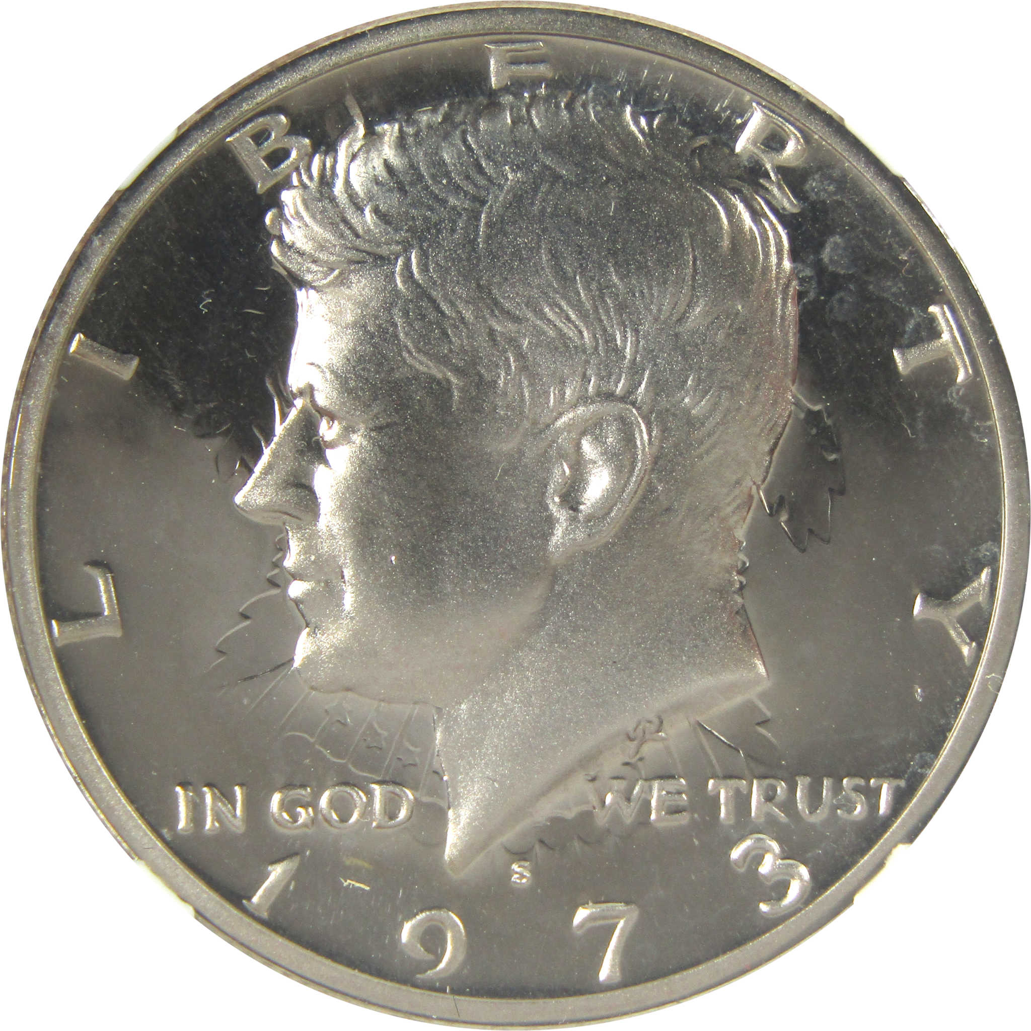 1973 S Kennedy Half Dollar PF 68 CAM NGC Proof Clashed Dies Mint Error